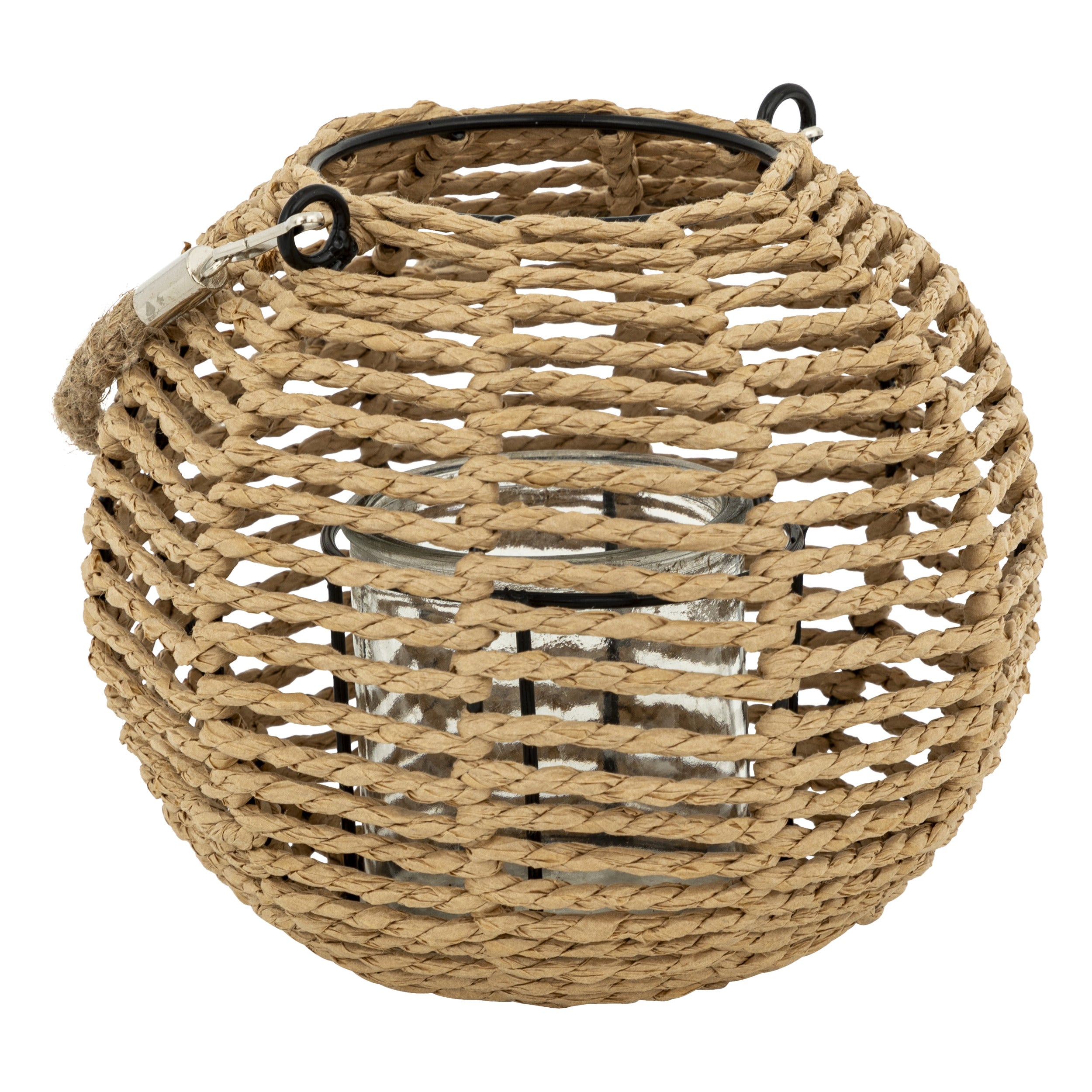 Felinar rotund natur maty H15 cm - Atmosphera