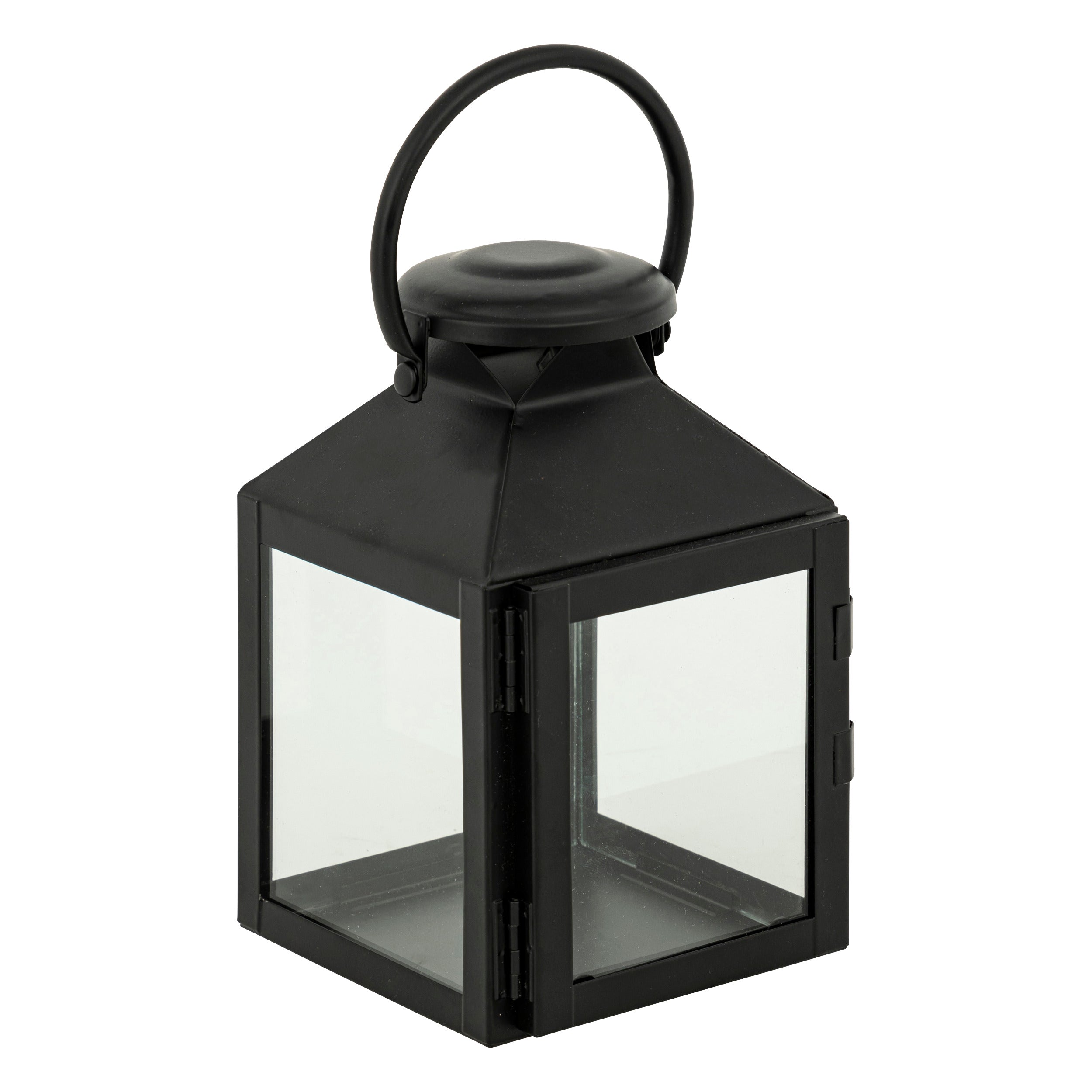 Felinar metal negru winy H17 cm cutie - Atmosphera