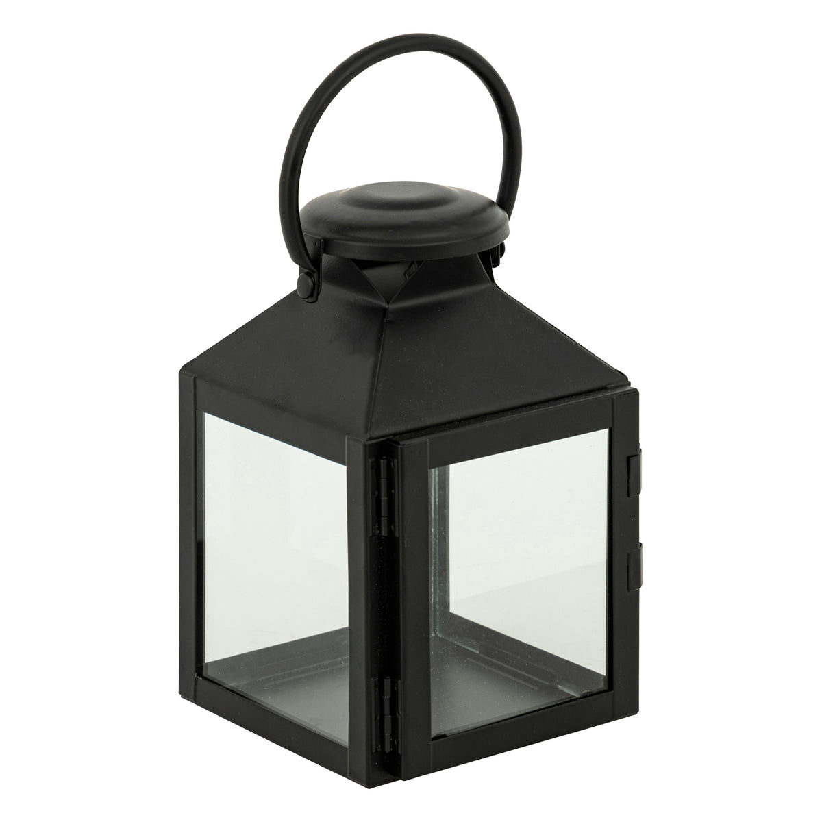 Felinar metal negru winy H17 cm cutie - Atmosphera