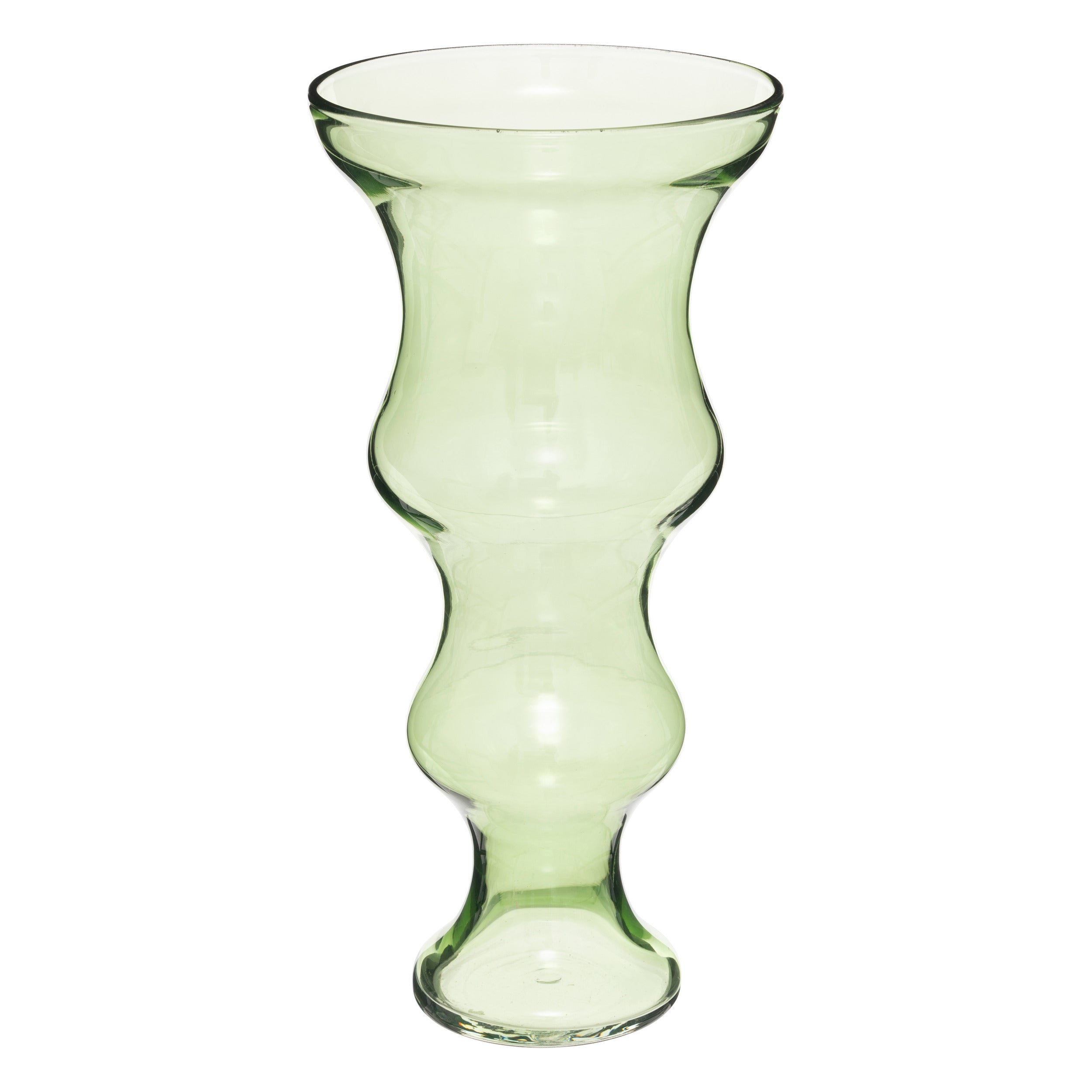 Vaza dubla verde matali H36 cm - Atmosphera