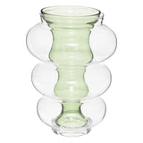 Vaza dubla verde matali H36 cm - Atmosphera