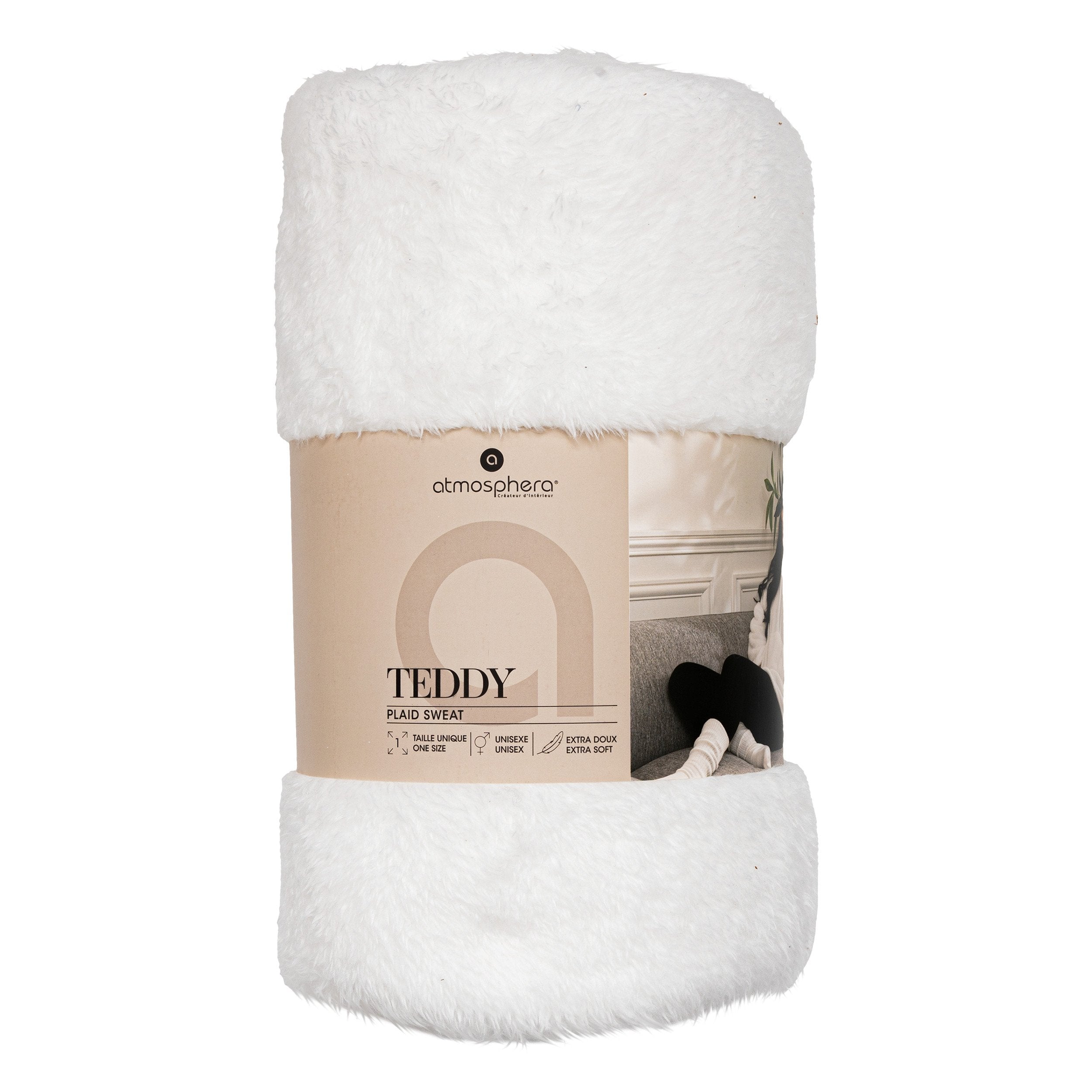 Patura cu maneci din blana Teddy Atmosphera