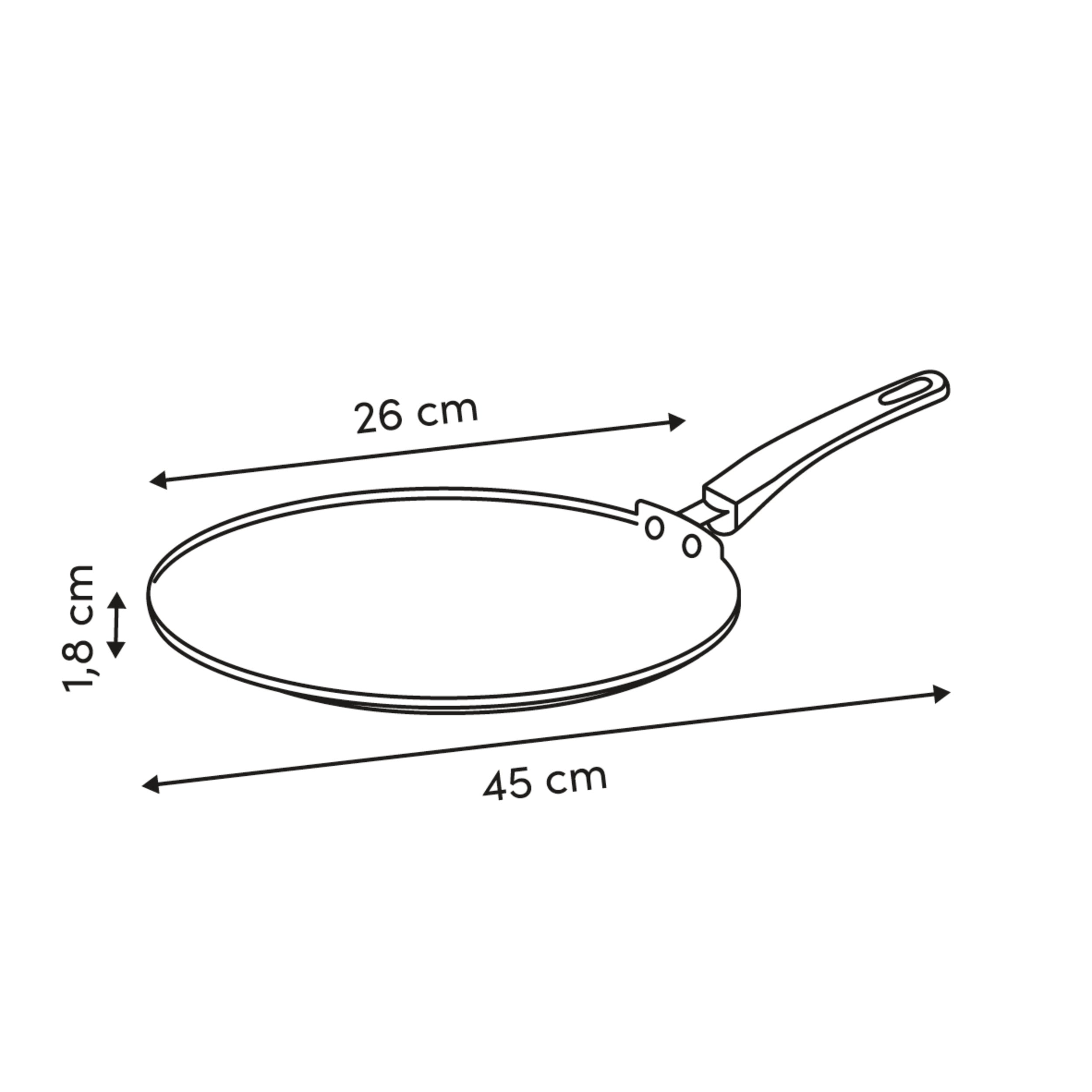 Tigaie pentru clatite alu forjat harmony 26 cm - Five