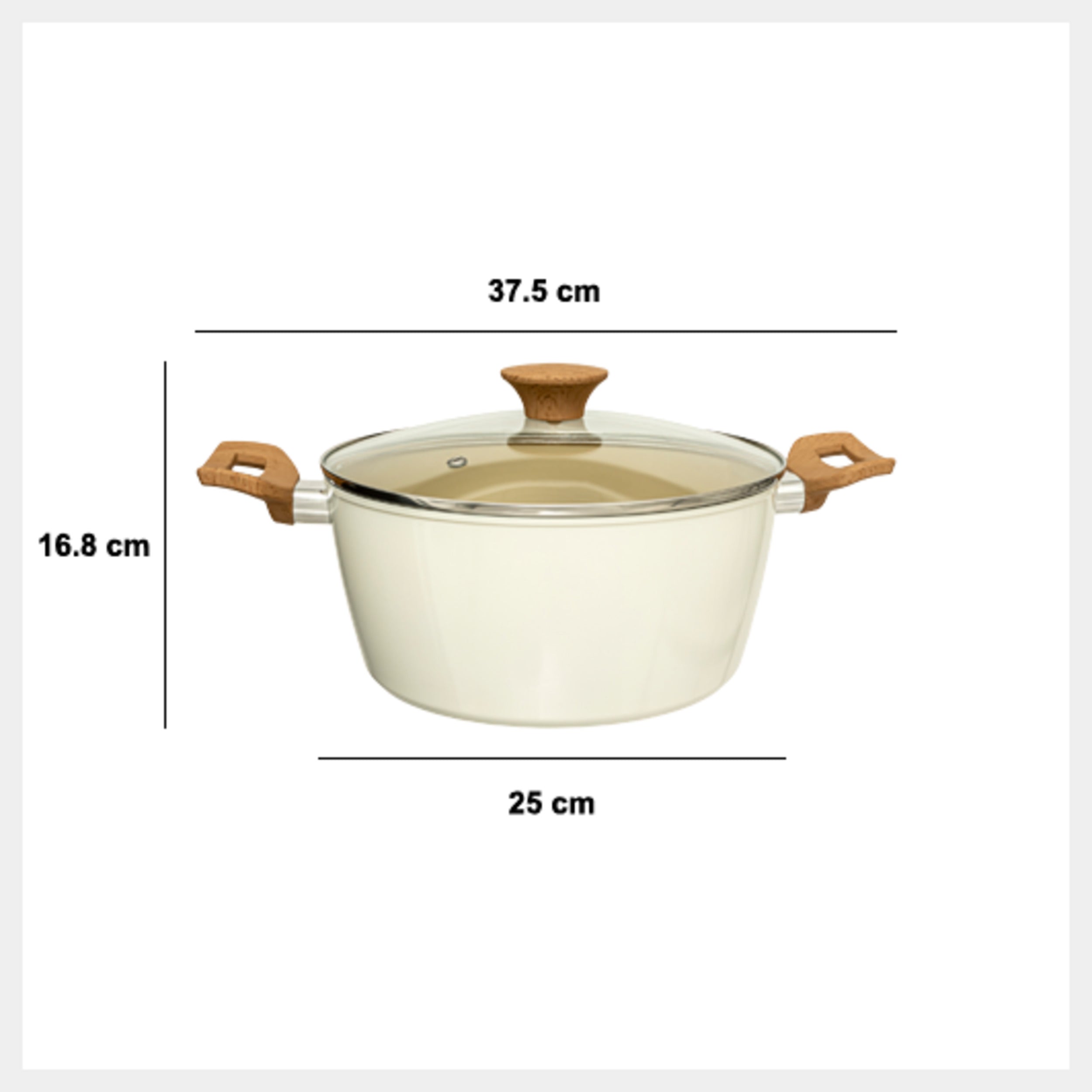 Oala alu forjat harmony 24 cm cu capac - Five