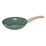 Vas de gatit verde, set 7 piese, aluminiu