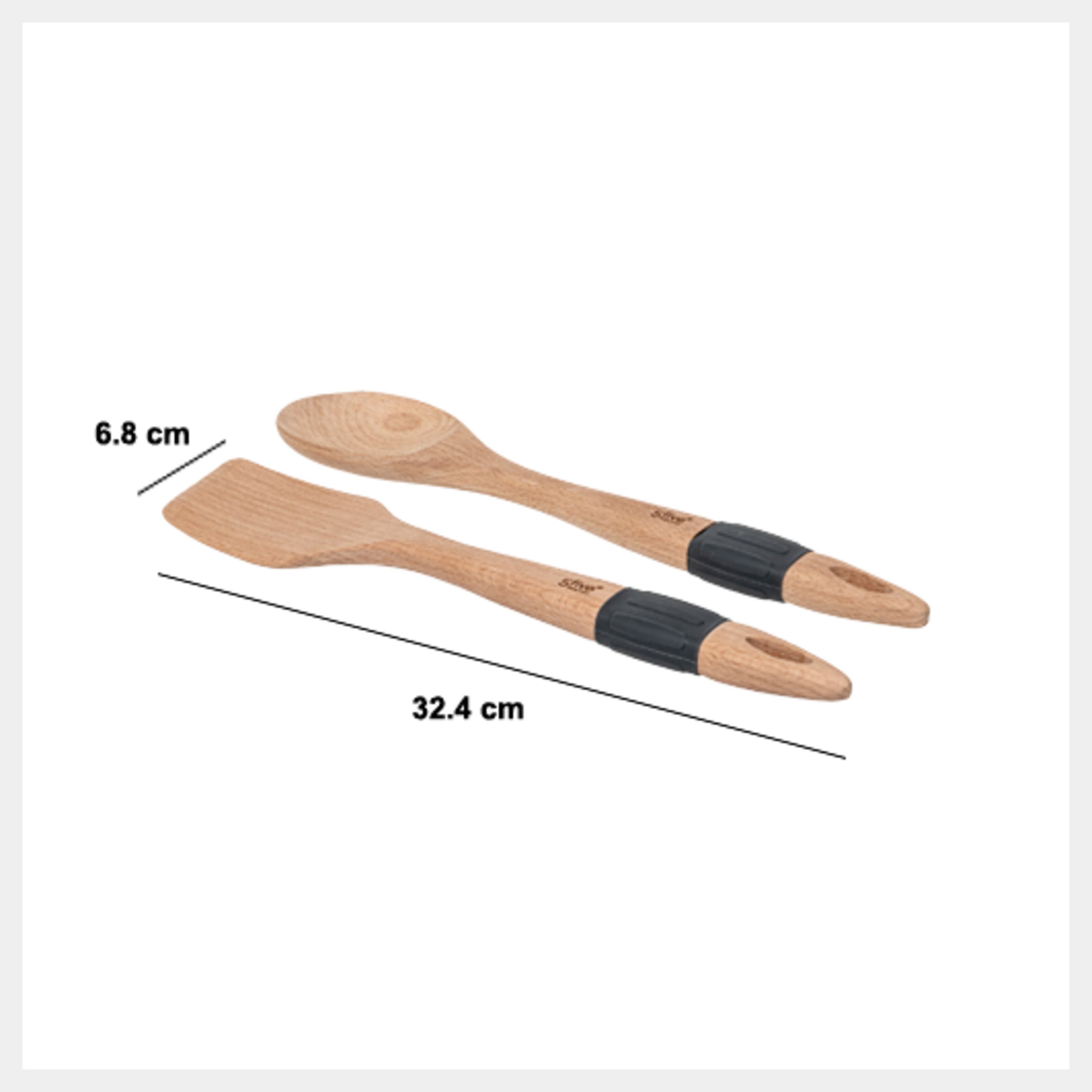 Ustensile lemn fag cu sili set 2 buc - Five