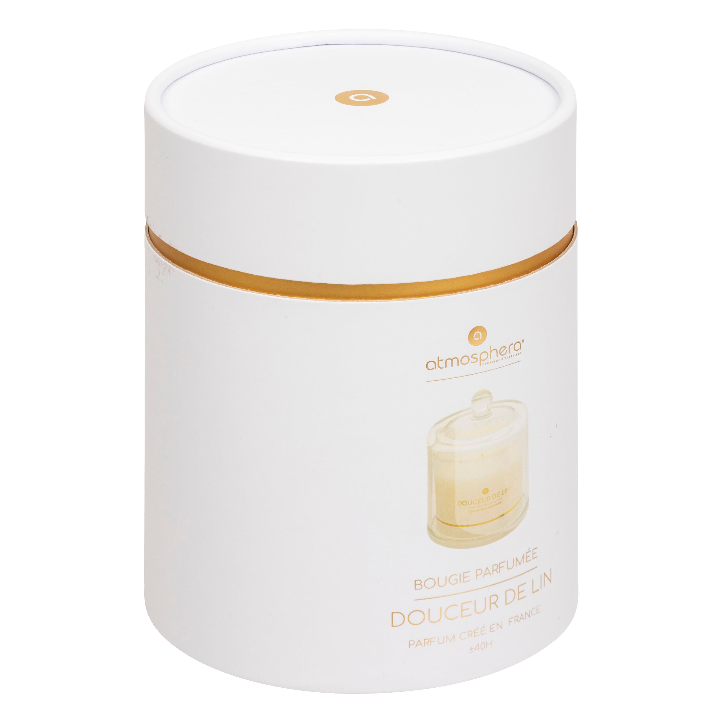 Lumanare parfumata "Ilae" - Floare de in, 240 g - Atmosphera