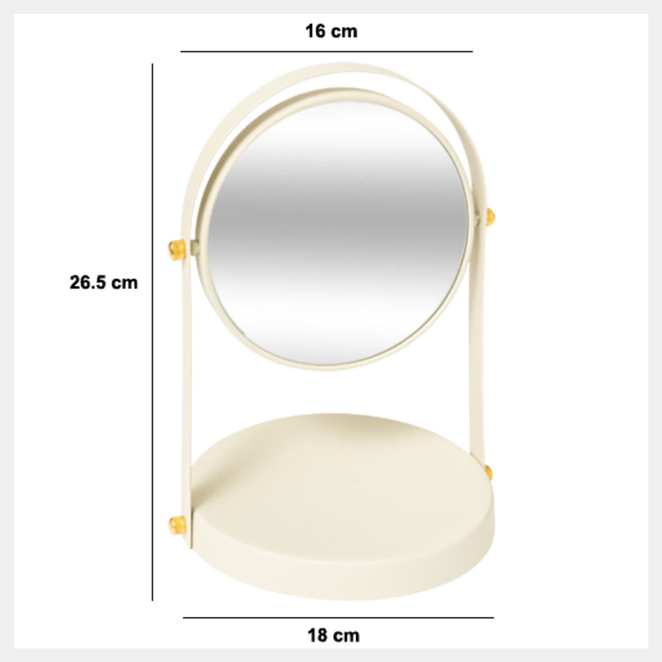 Oglinda rotunda fildes pivot duo - Five