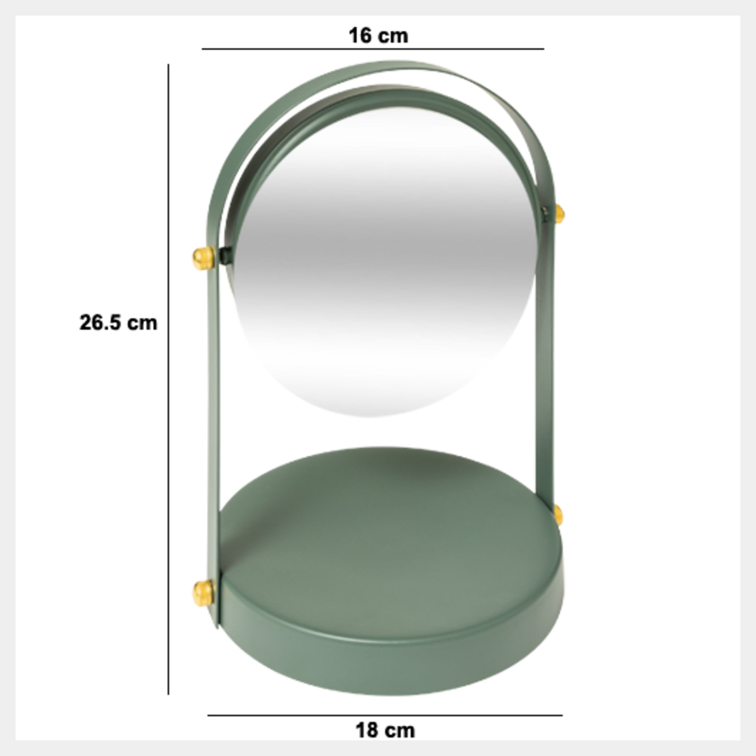 Oglinda rotunda pivot duo ficus - Five