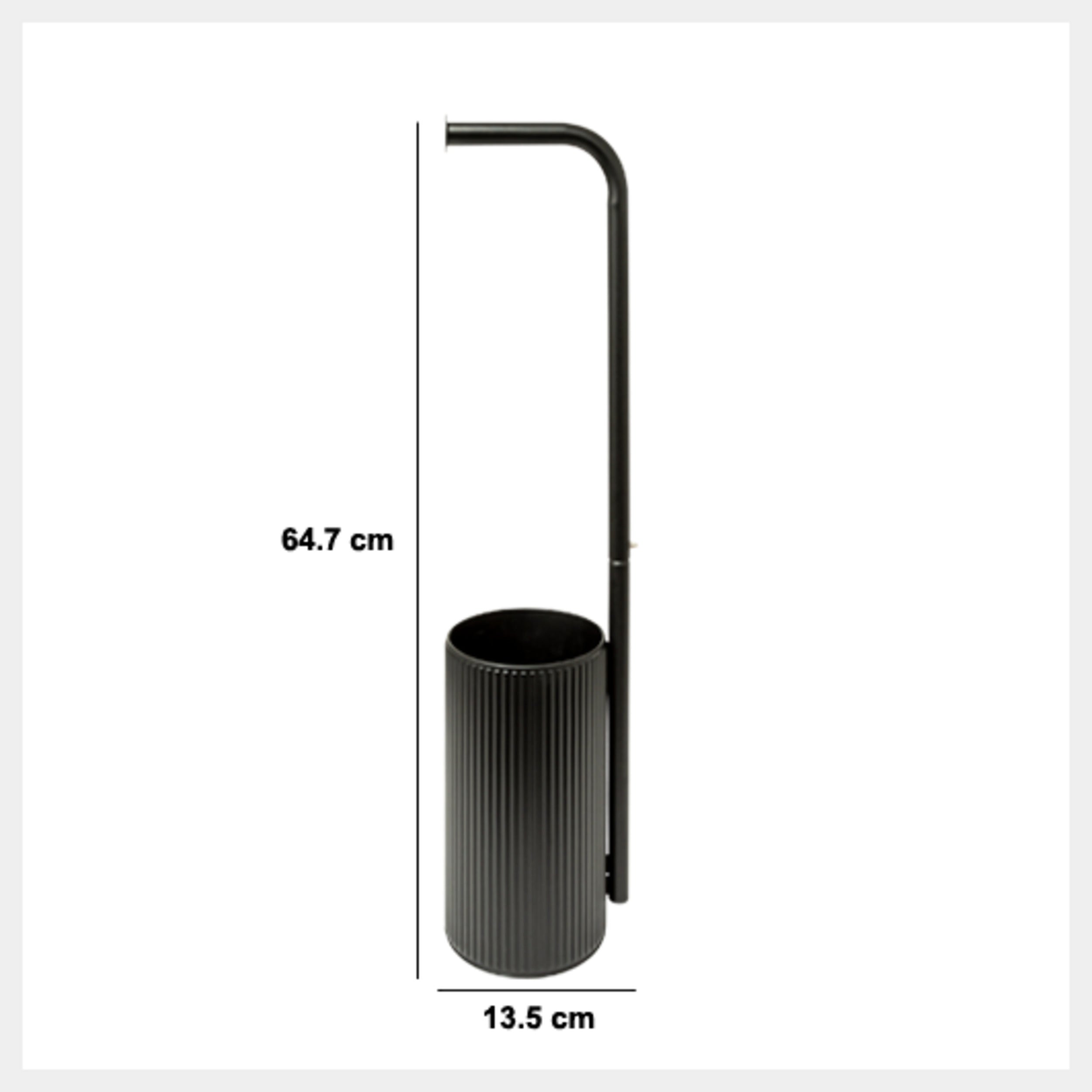 Suport hartie igienica negru onyx - Five