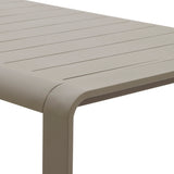 Masa de gradina Domilly pentru 10 persoane, culoare cafea, de la Hesperide, L. 259,5 x l. 75 x I. 100 cm
