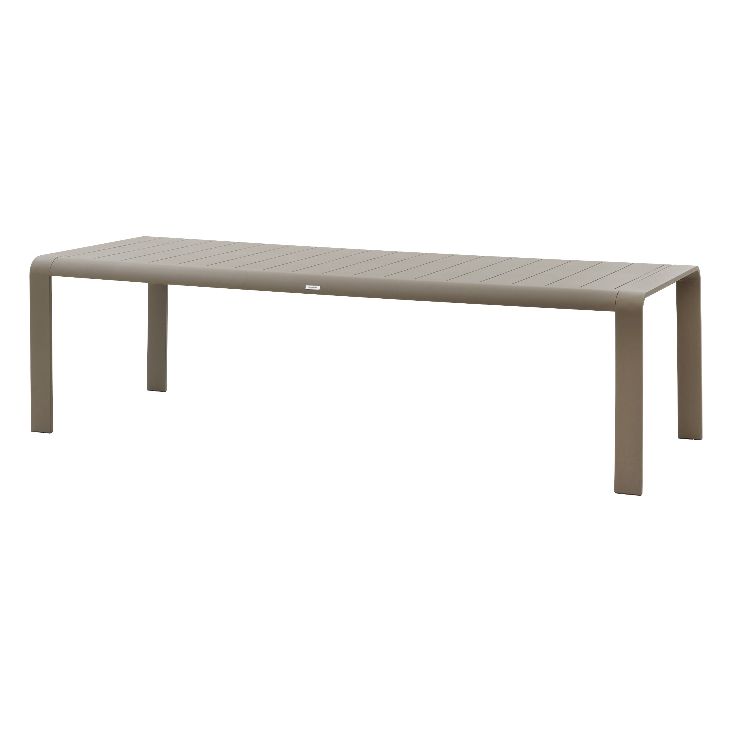 Masa de gradina Domilly pentru 10 persoane, culoare cafea, de la Hesperide, L. 259,5 x l. 75 x I. 100 cm