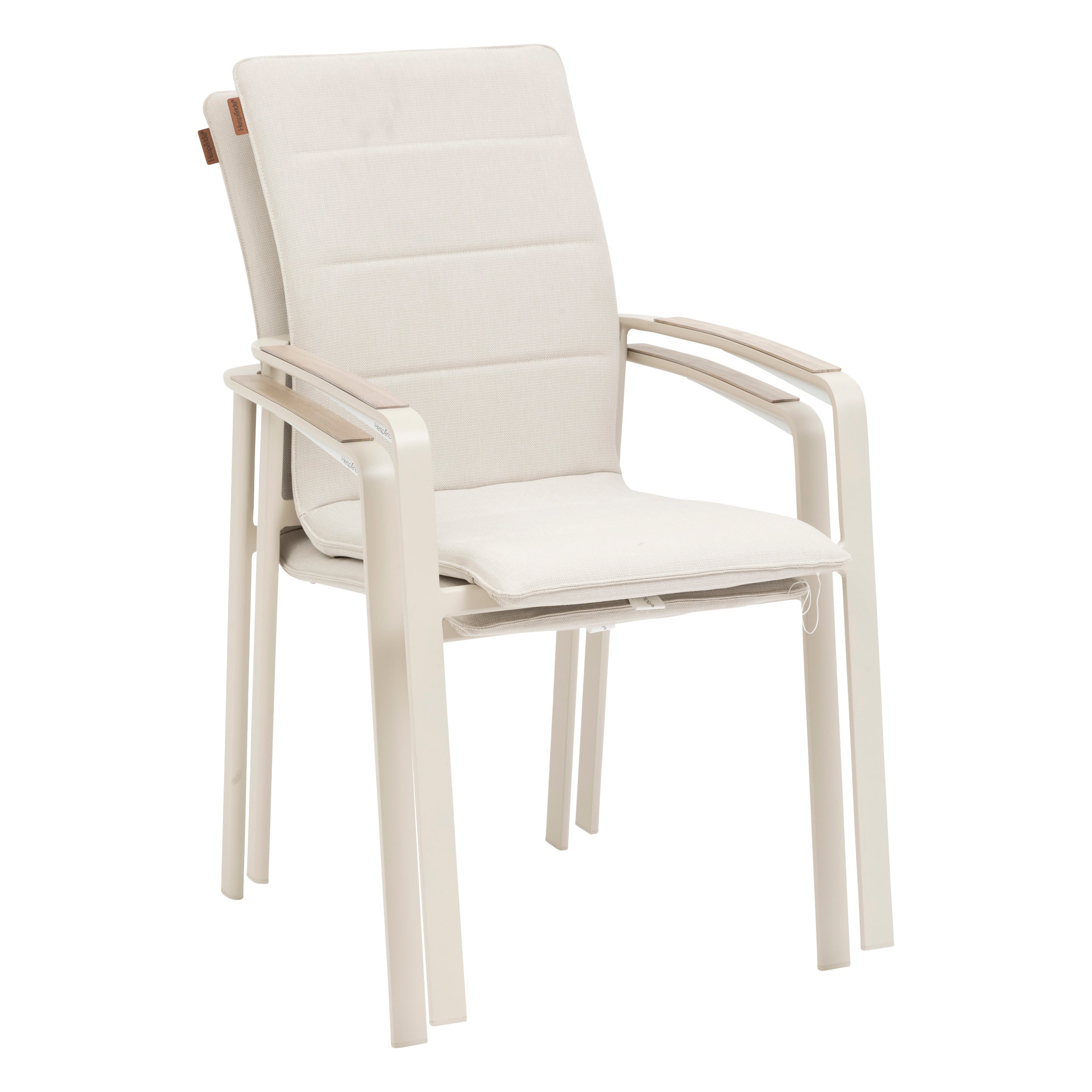 Fotoliu de gradina stivuibil Diese argila & fildes aluminiu si textilen - Hesperide