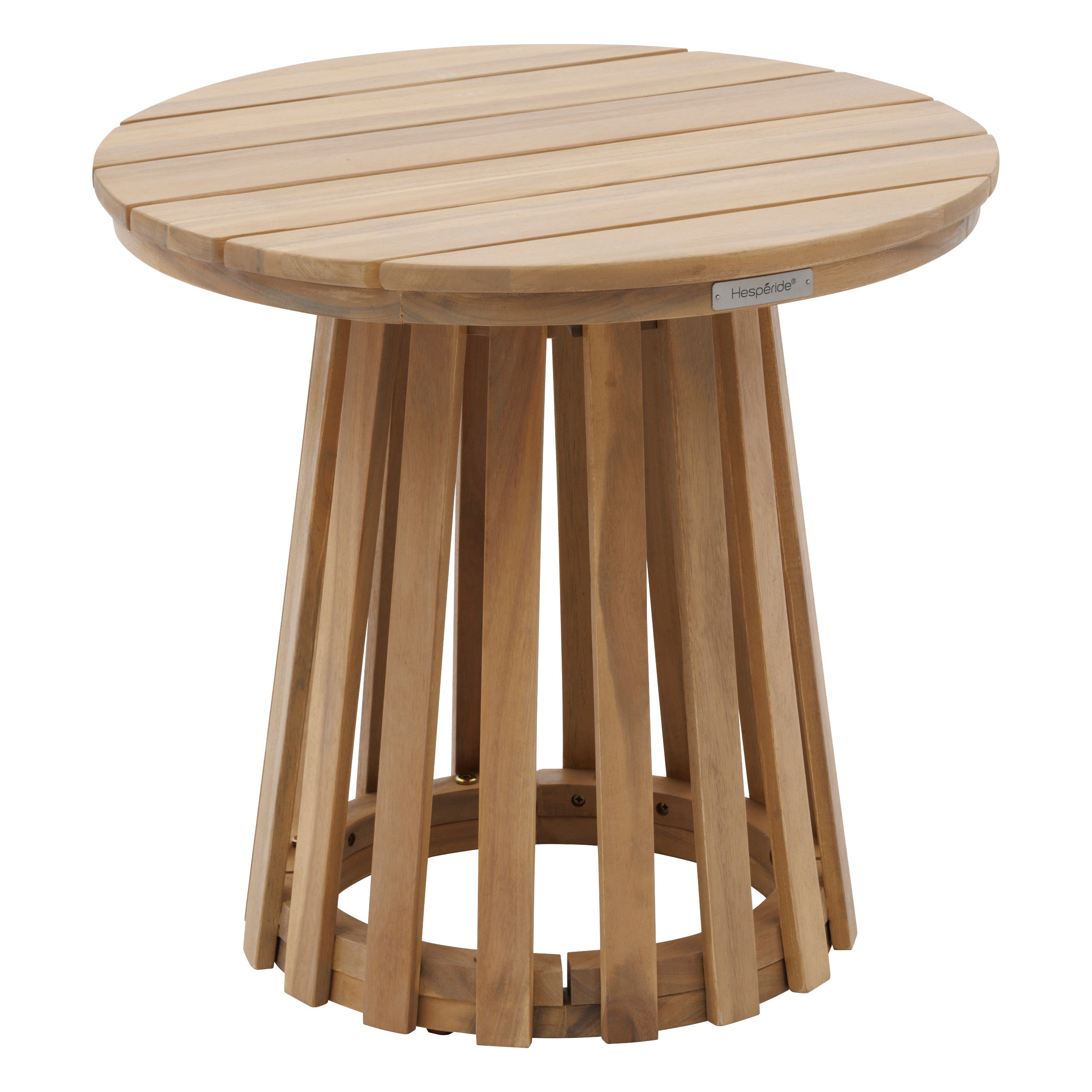 Masa laterala rotunda de gradina Osuna 50 x 50 cm din lemn de salcam - Hesperide