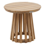 Masa laterala rotunda de gradina Osuna 50 x 50 cm din lemn de salcam - Hesperide