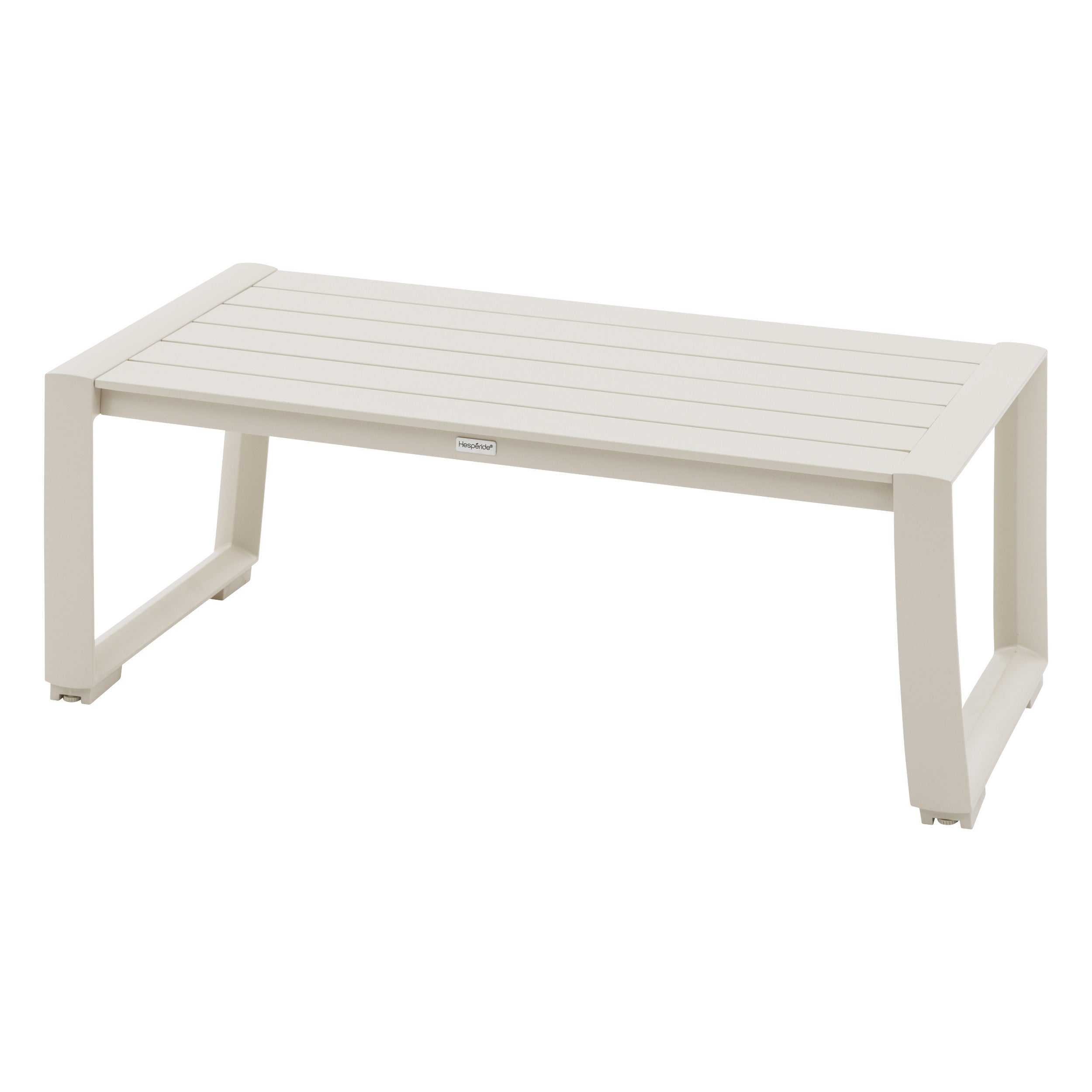 Set de mobilier de gradina Boreane cu 5 locuri din in si lut, fabricat din aluminiu, textilena si poliester - Hesperide
