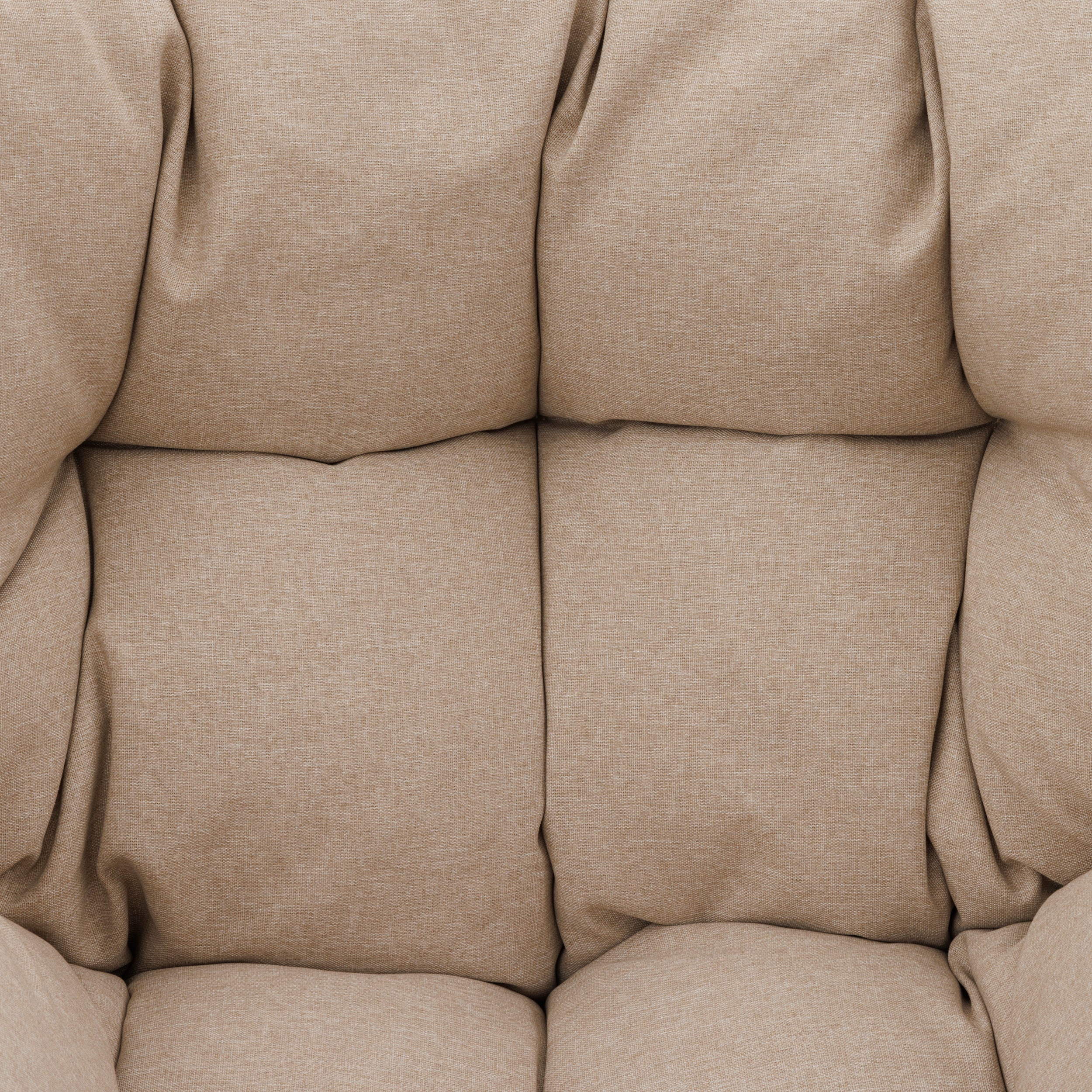 Set de mobilier de gradina Meloane taupe cu 5 locuri din poliester si otel - Hesperide