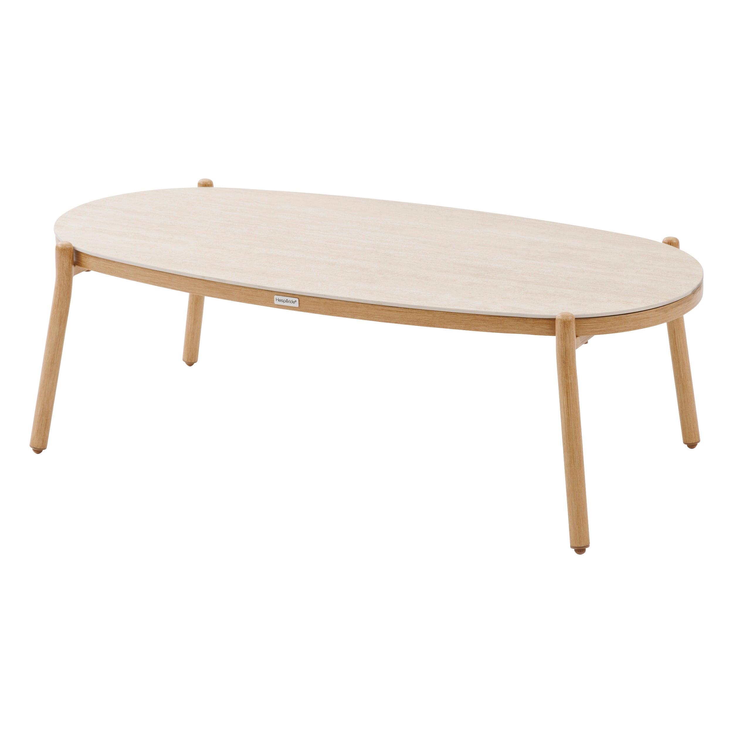 Set de mobilier de gradina Meloane taupe cu 5 locuri din poliester si otel - Hesperide