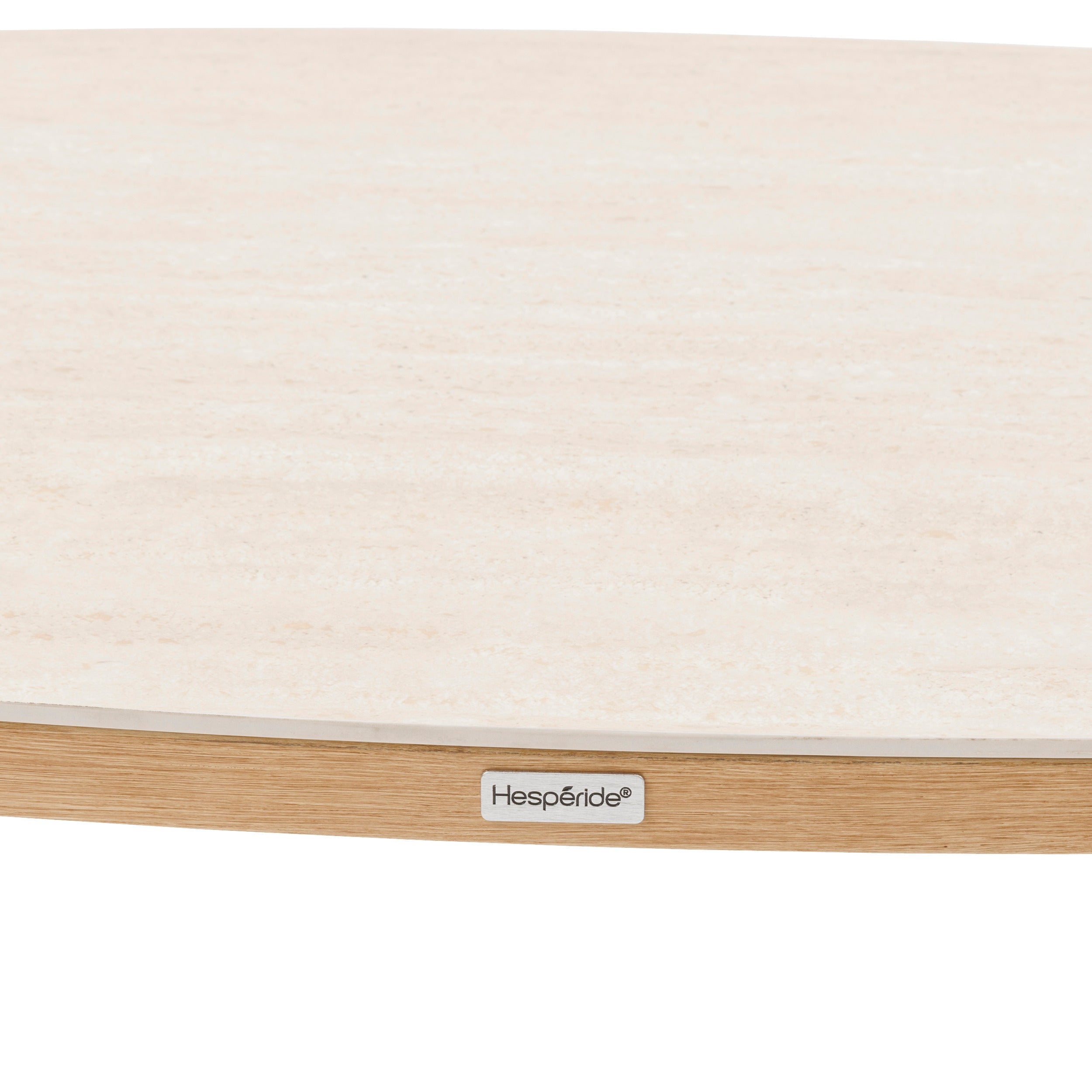 Set de mobilier de gradina Meloane taupe cu 5 locuri din poliester si otel - Hesperide