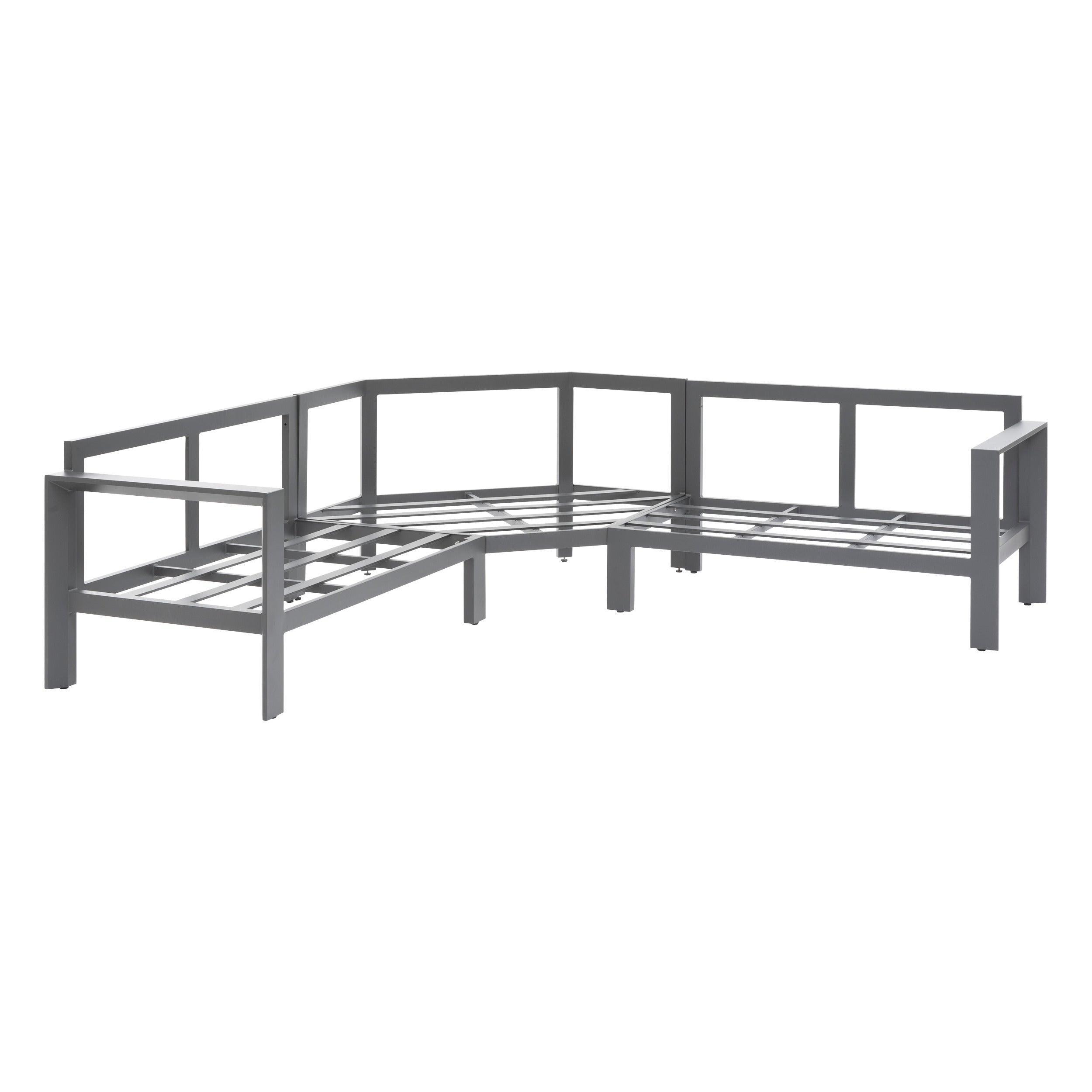 Set de colt de gradina Hesperide Evasion cu 5 locuri, grafit si miere, din olefina si aluminiu -