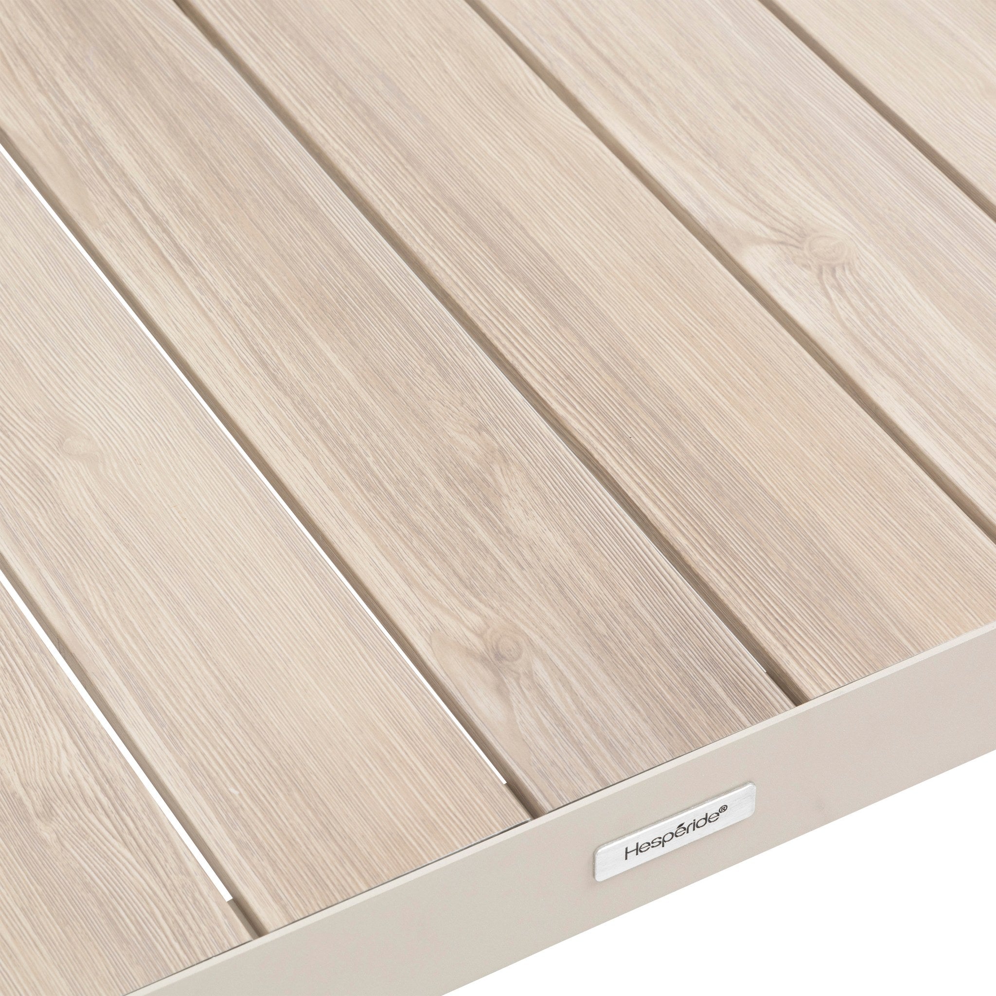Set de colt de gradina Hesperide Evasion cu 5 locuri, din lut si in, din olefina si aluminiu -