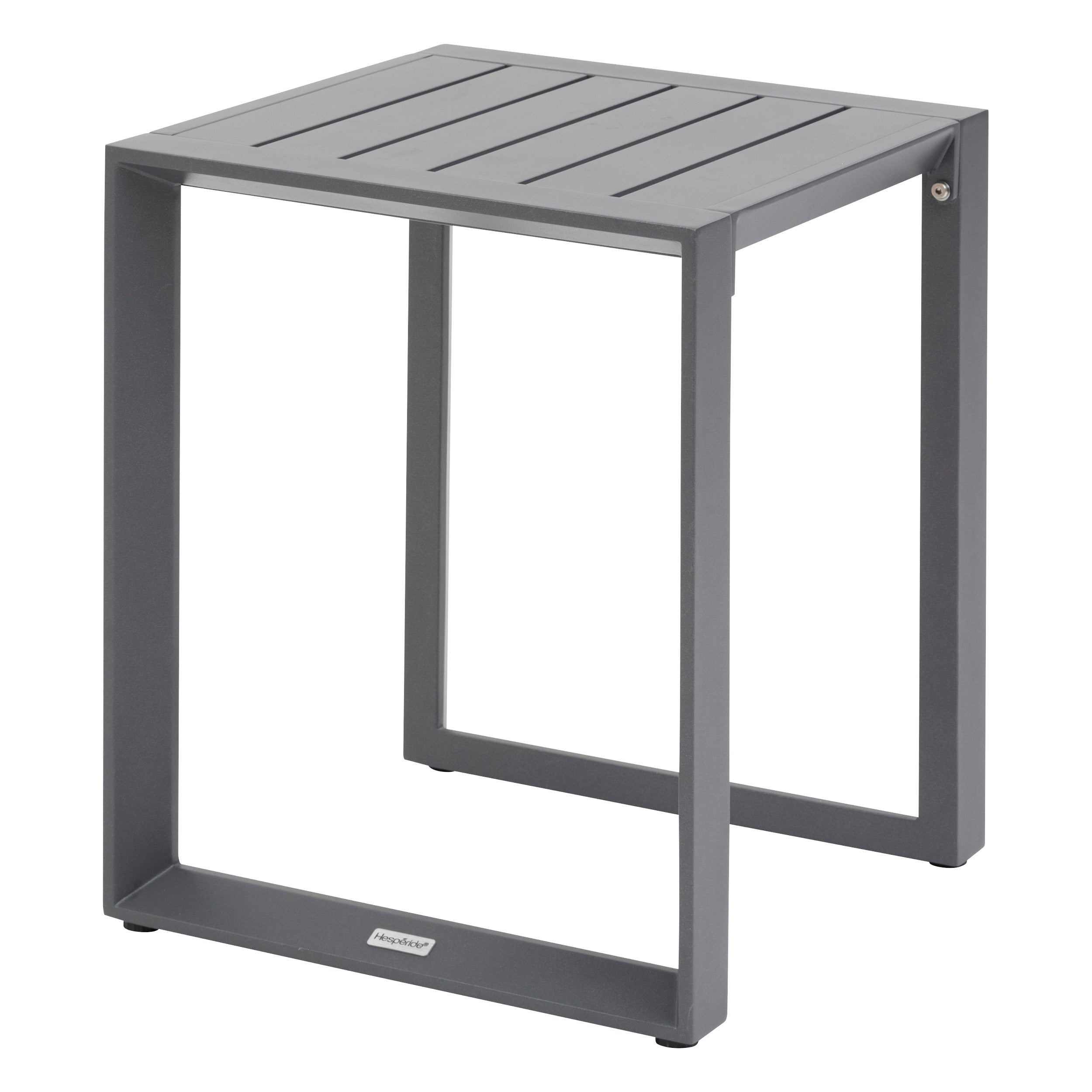 Set de colt de gradina Allure graphite cu 5 locuri din aluminiu si poliester - Hesperide