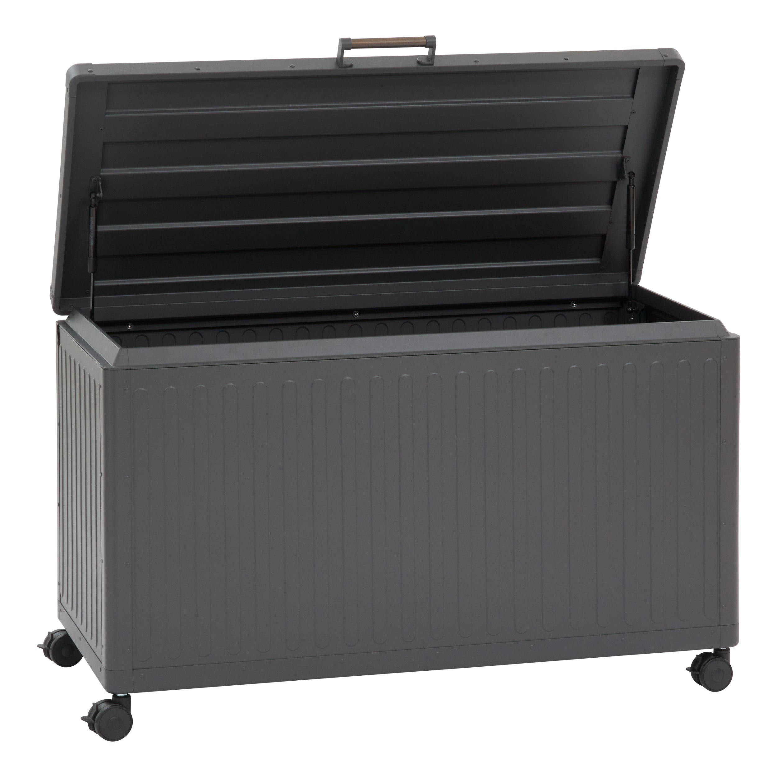 Lada de depozitare Edenio graphite S, 130 x 60,4 x 78 cm, din aluminiu - Hesperide