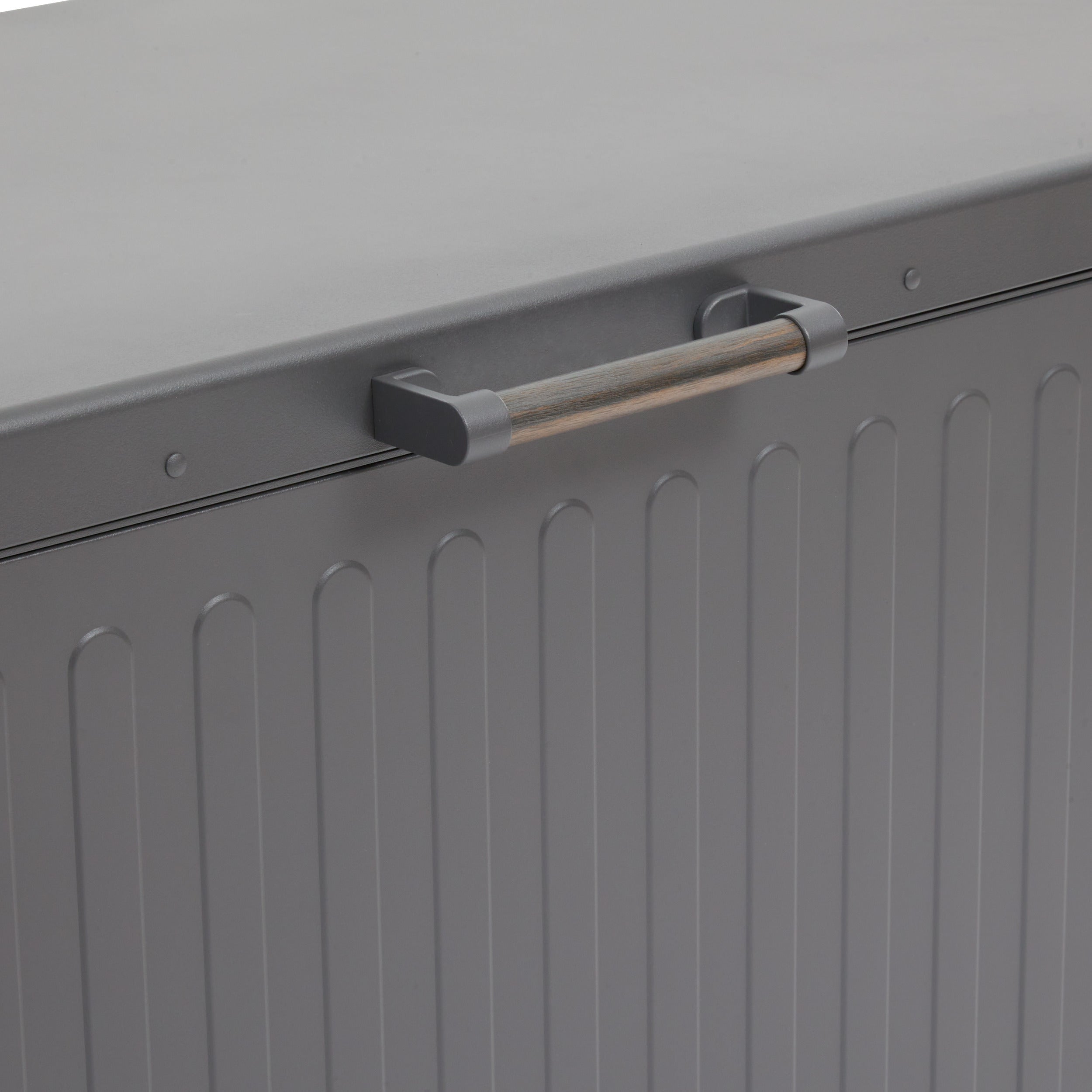 Lada de depozitare Edenio graphite S, 130 x 60,4 x 78 cm, din aluminiu - Hesperide