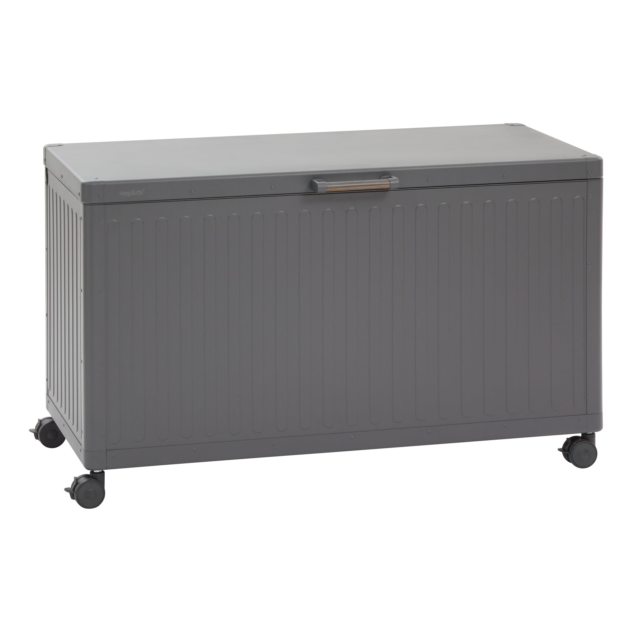 Lada de depozitare Edenio graphite S, 130 x 60,4 x 78 cm, din aluminiu - Hesperide
