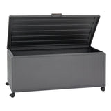 Lada de depozitare Edenio grafit, 182,2 x 78 x 89,4 cm, aluminiu - Hesperide