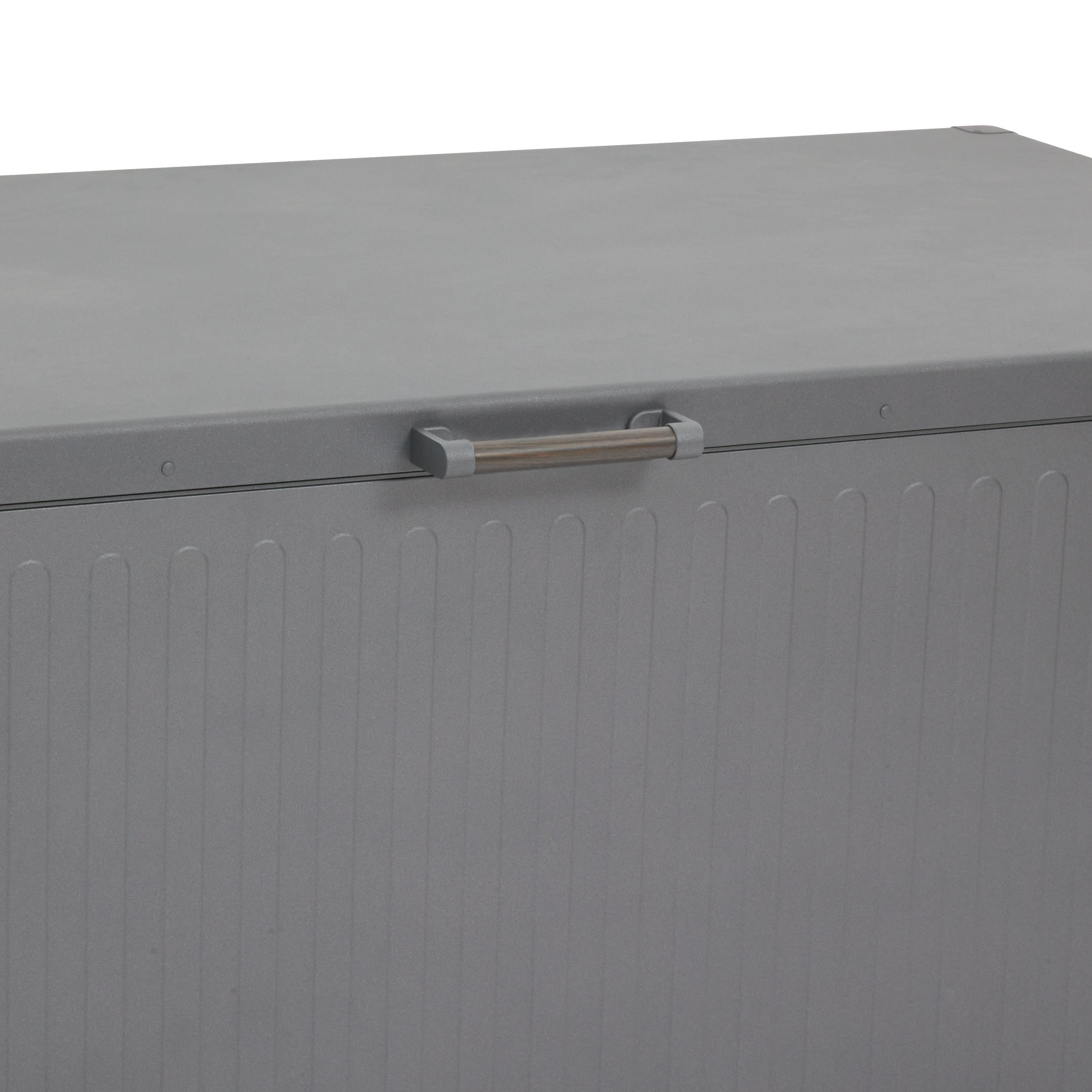 Lada de depozitare Edenio grafit, 182,2 x 78 x 89,4 cm, aluminiu - Hesperide