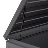 Lada de depozitare Edenio grafit, 182,2 x 78 x 89,4 cm, aluminiu - Hesperide
