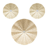 Decoratiune de perete, deco perete metal leslie auriu set 3 buc - Atmosphera