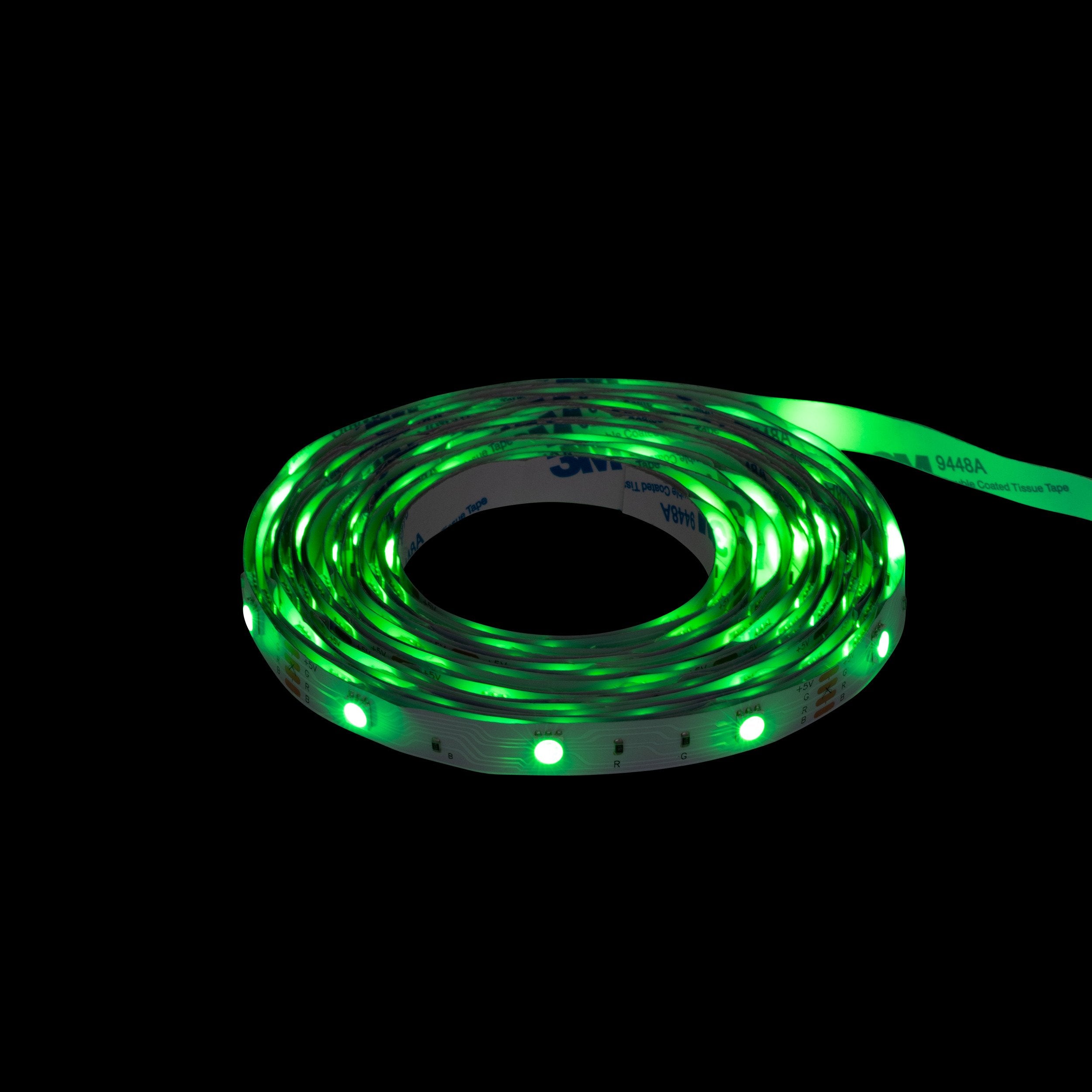Banda LED 5 m pe baterii lumina multicolora cu telecomanda Atmosphera