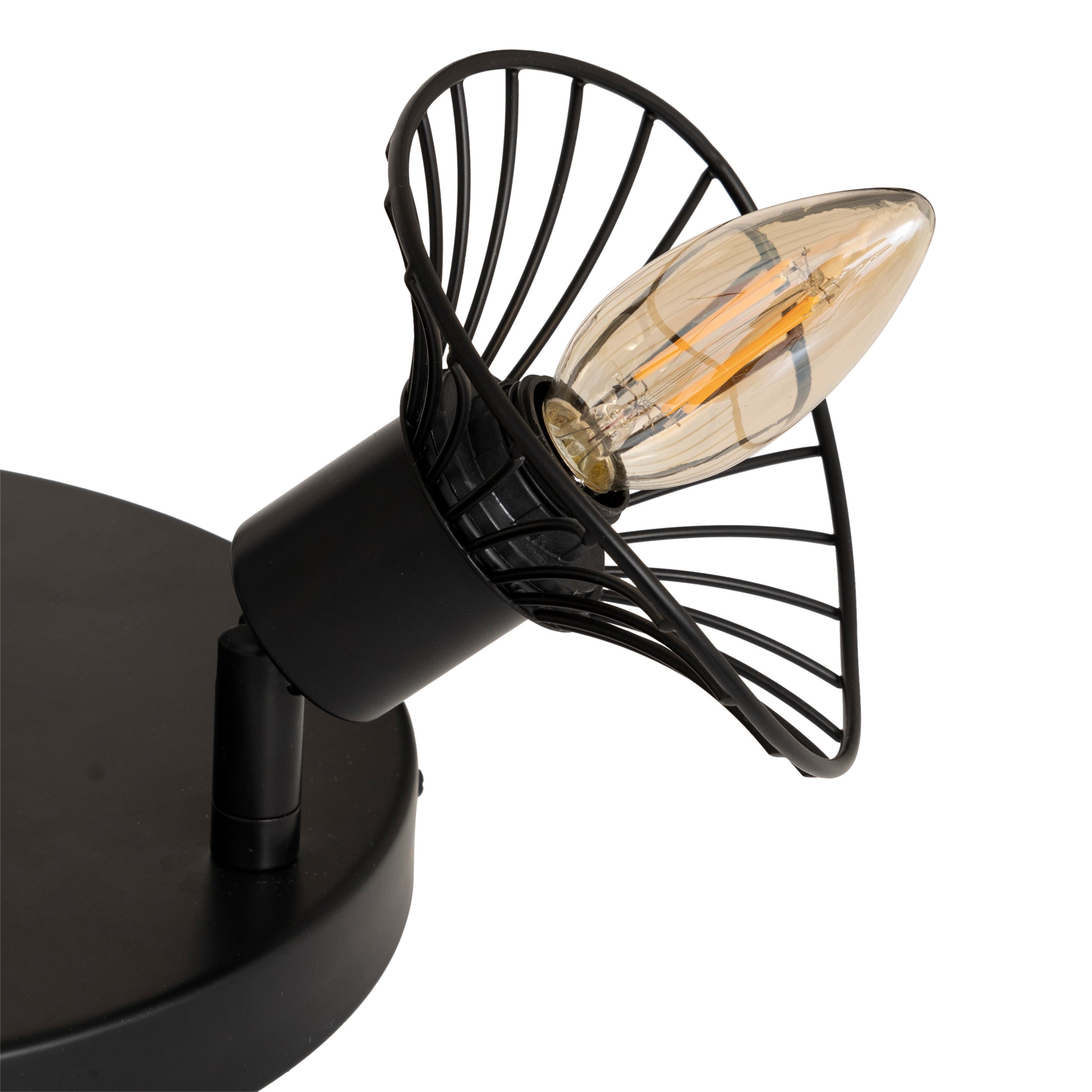 Corp de iluminat, adelia negru metal tavan lampa set 3 D25 cm - Atmosphera