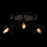 Corp de iluminat, adelia negru metal tavan lampa set 3 D25 cm - Atmosphera