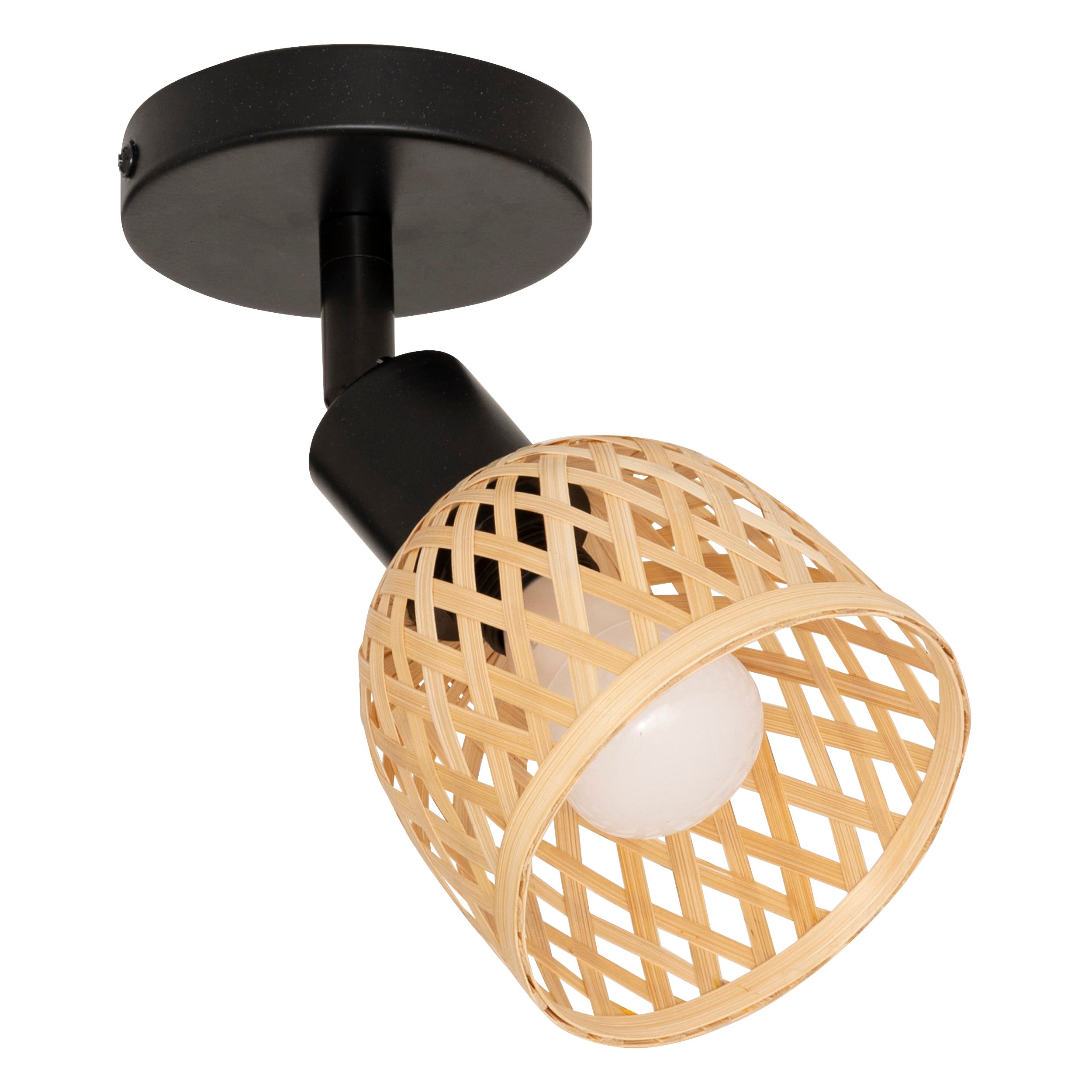 Corp de iluminat, lio natur bambus perete lampa D10 cm - Atmosphera