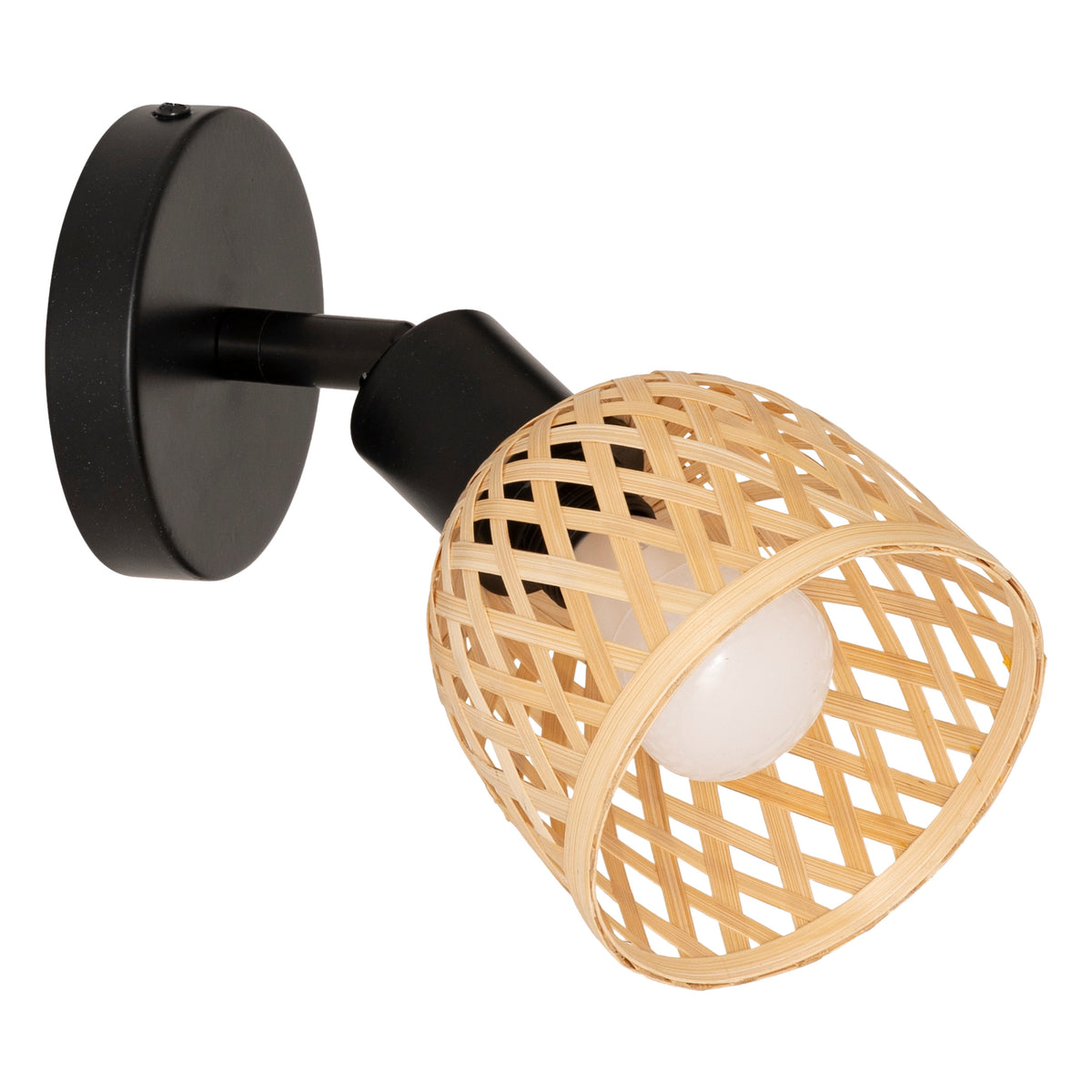 Corp de iluminat, lio natur bambus perete lampa D10 cm - Atmosphera