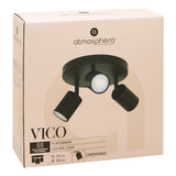 Corp de iluminat, vico negru metal tavan lampa set 3 D20 cm - Atmosphera