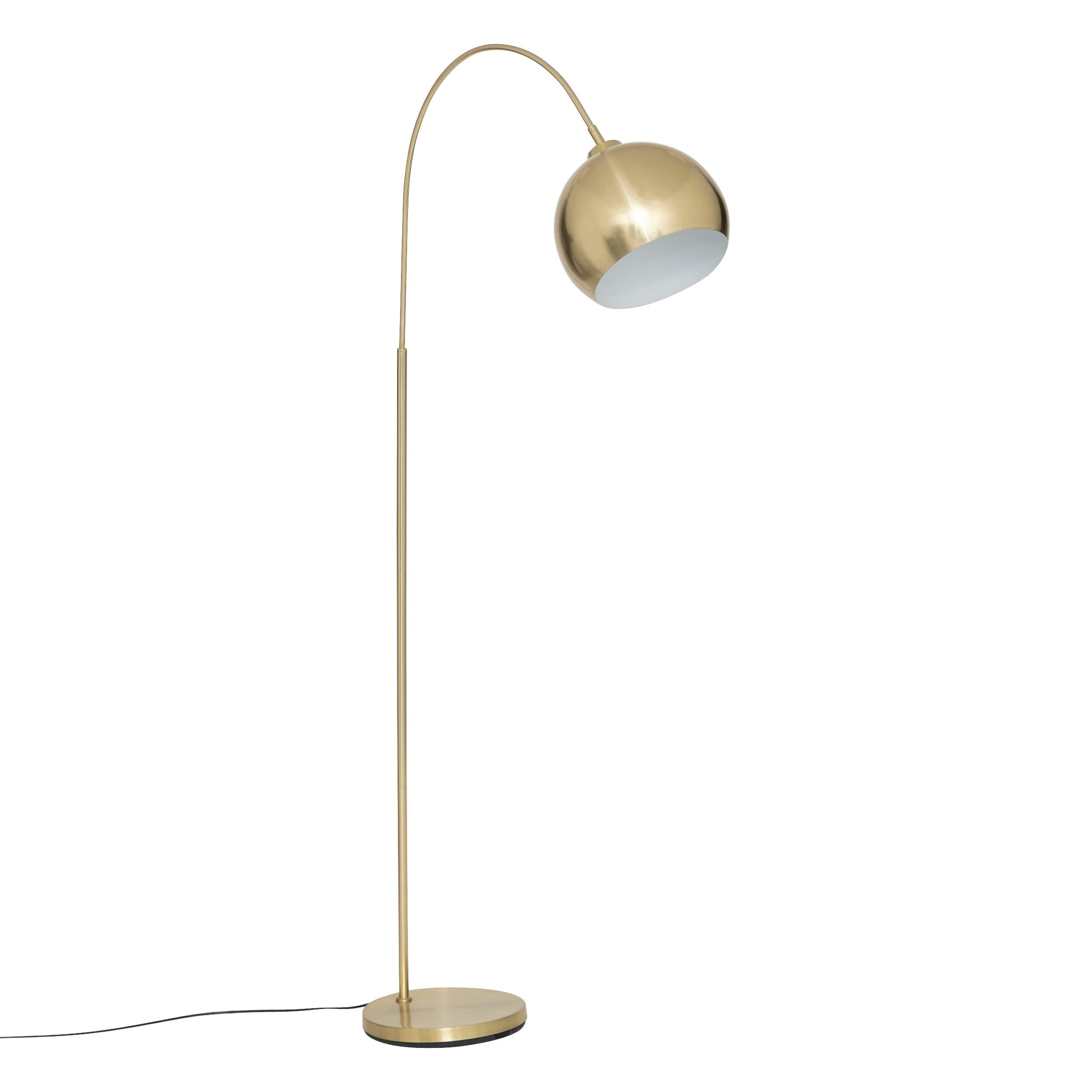 Lampadar arcuit Floris inaltime 177 cm metal auriu Atmosphera