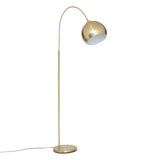 Lampadar arcuit Floris inaltime 177 cm metal auriu Atmosphera
