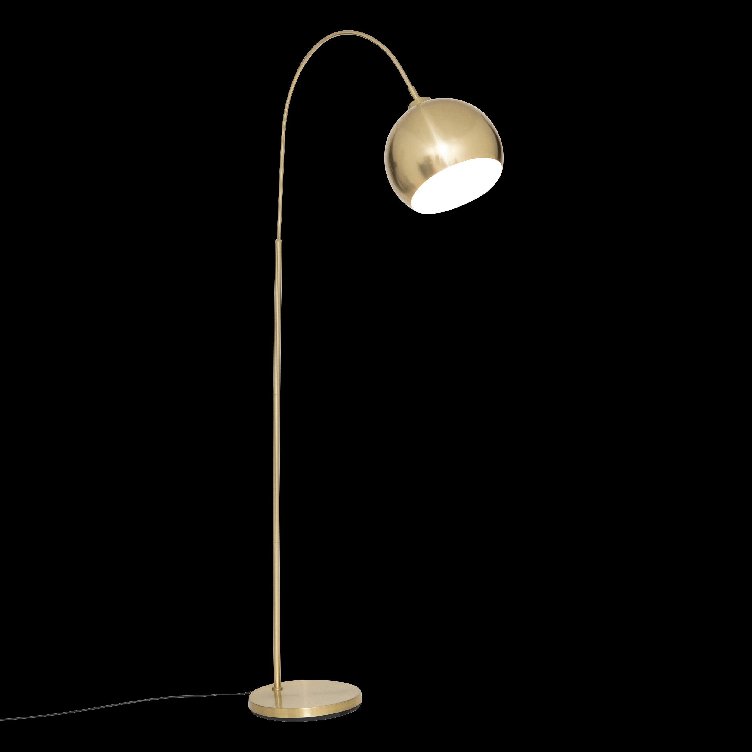 Lampadar arcuit Floris inaltime 177 cm metal auriu Atmosphera