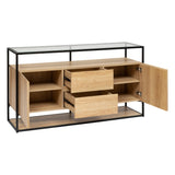 Bufet Aldea cu 2 usi si 2 sertare 140 x 40 x 80 cm Atmosphera