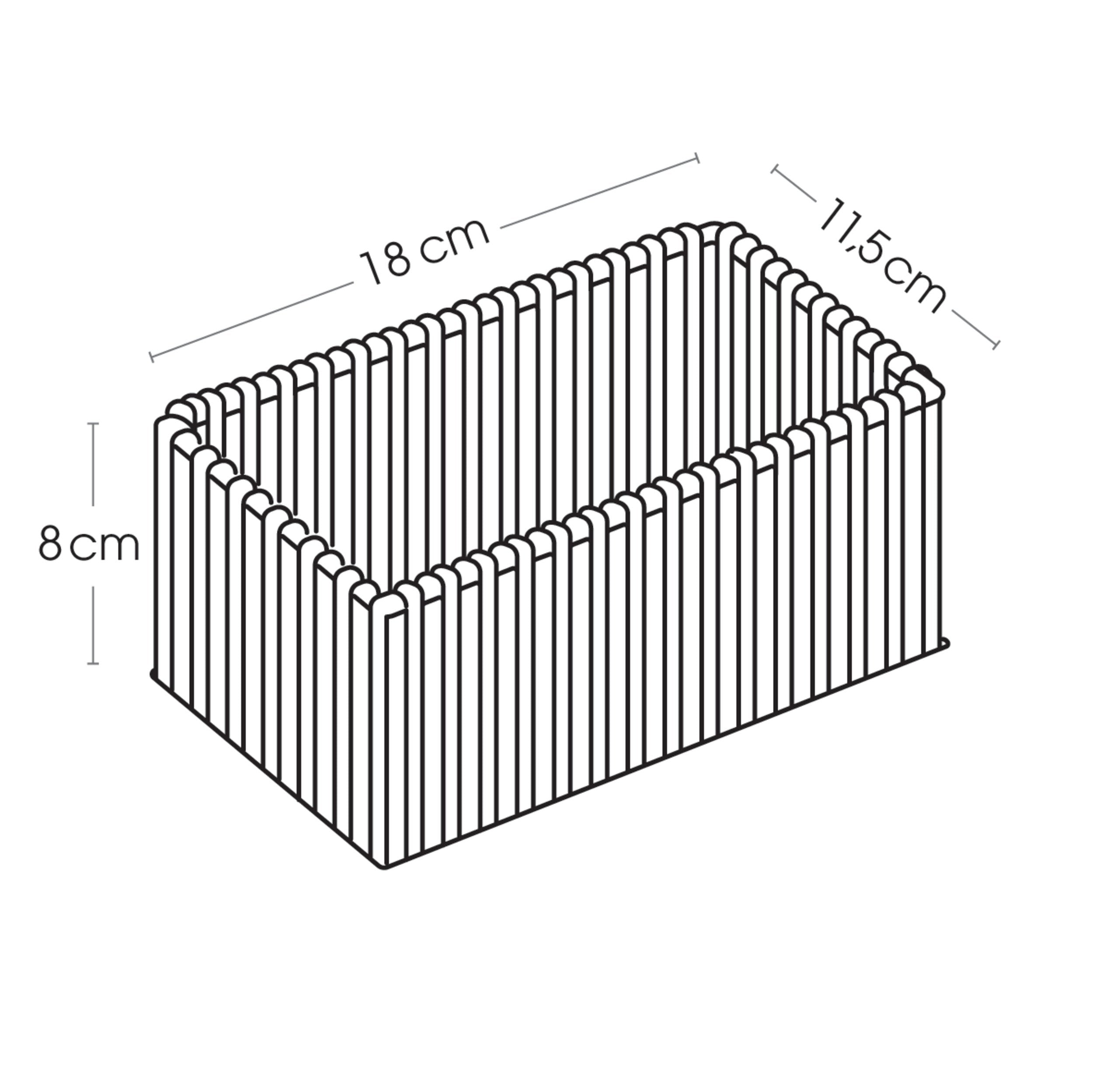 Set de 3 cosuri dreptunghiulare Ali metal si hartie naturala Atmosphera