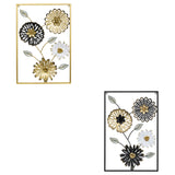 Decoratiune de perete, decor perete metal florine 40 x 60 cm asortat - Atmosphera