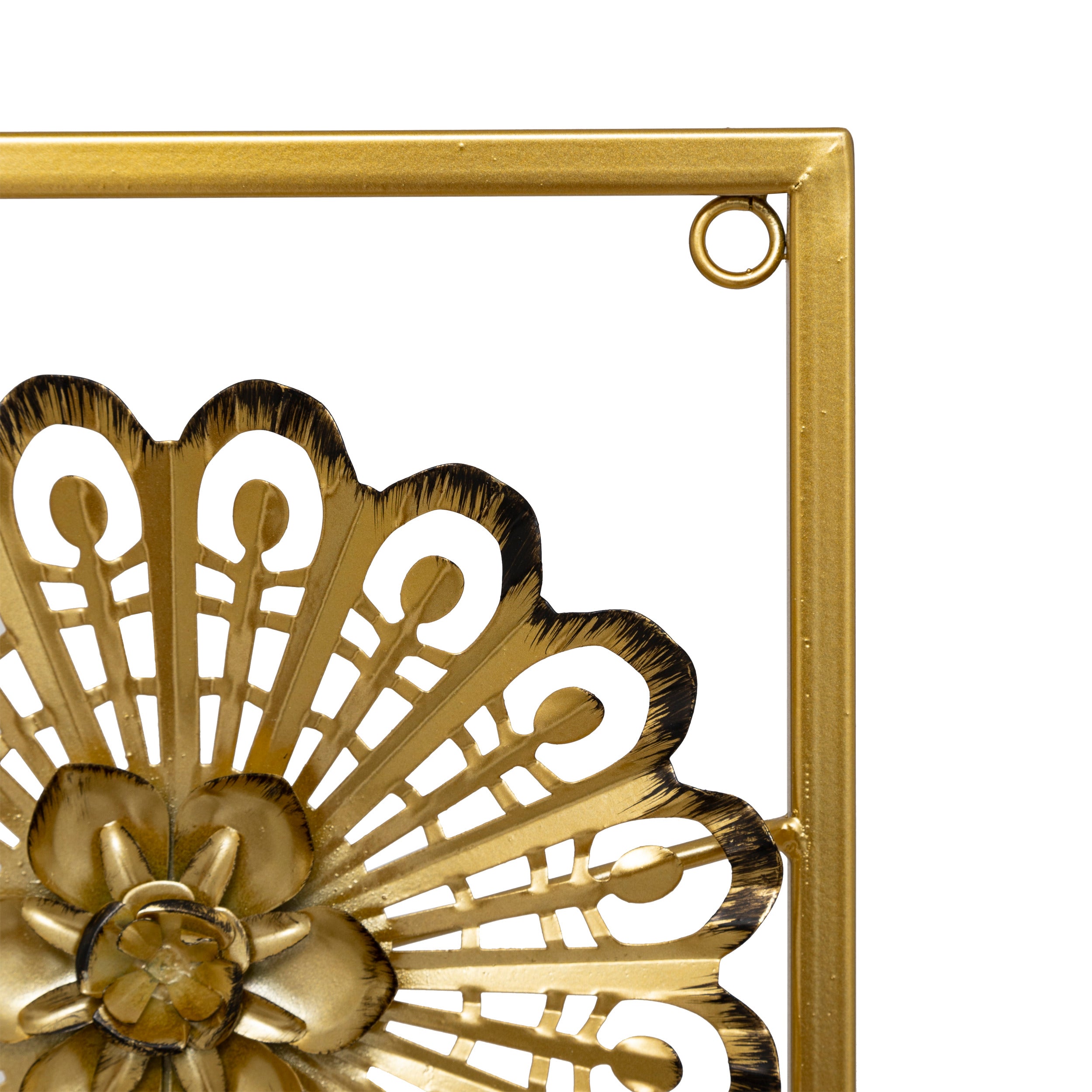 Decoratiune de perete, decor perete metal florine 40 x 60 cm asortat - Atmosphera