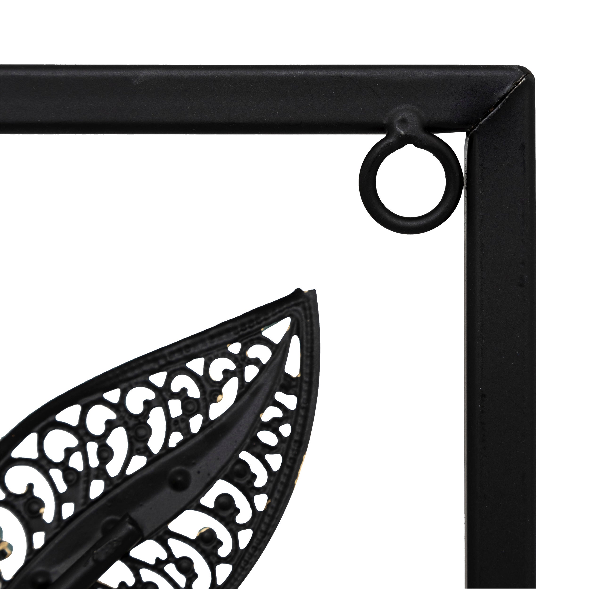 Decoratiune de perete, decor perete metal florine 40 x 60 cm asortat - Atmosphera