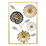 Decoratiune de perete, decor perete metal florine 40 x 60 cm asortat - Atmosphera