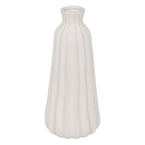 Vaza alb cu dungi fernand H30 cm - Atmosphera