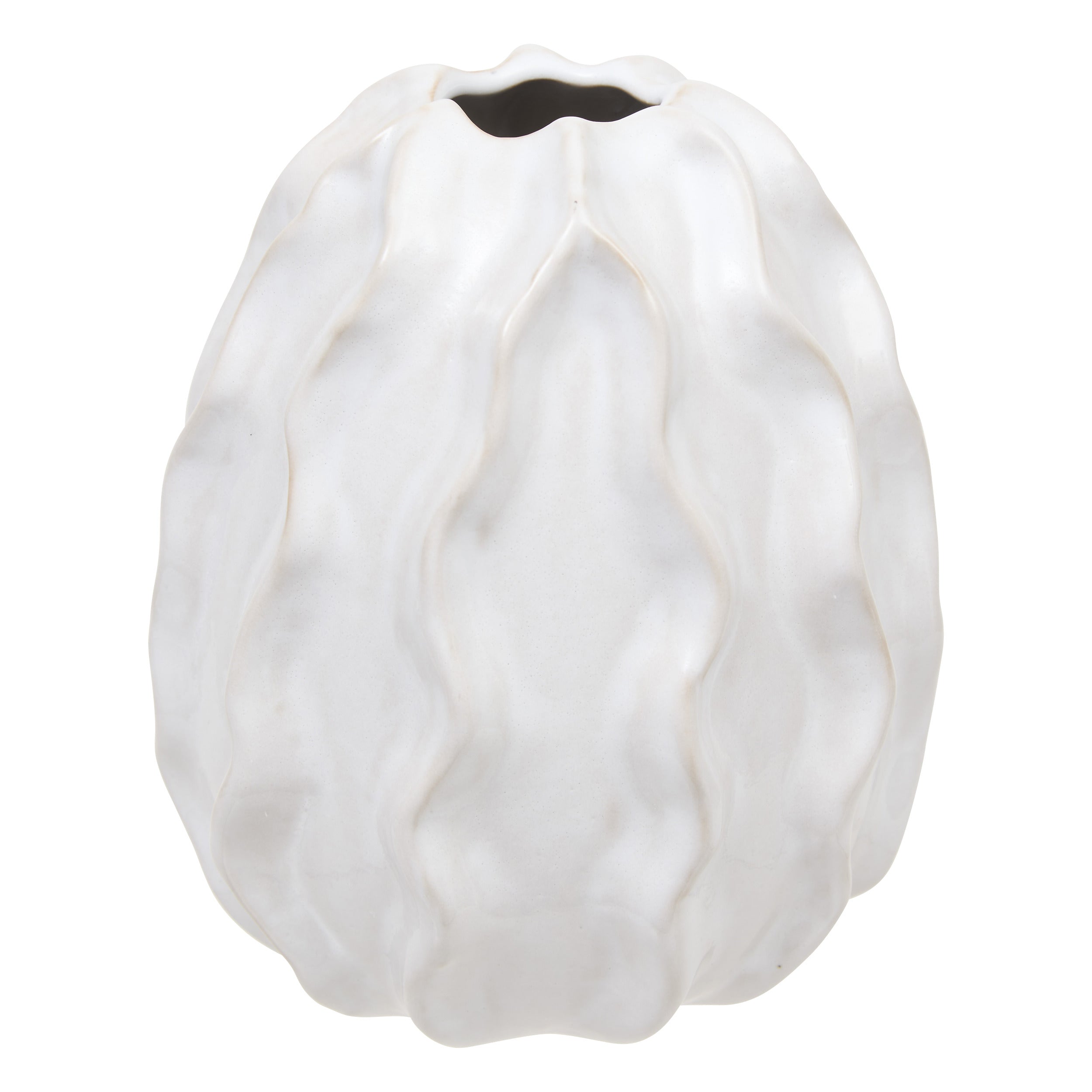 Vaza crmq reac sandri alb H17 cm - Atmosphera